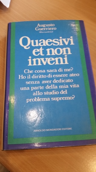 quaesivi et non inveni