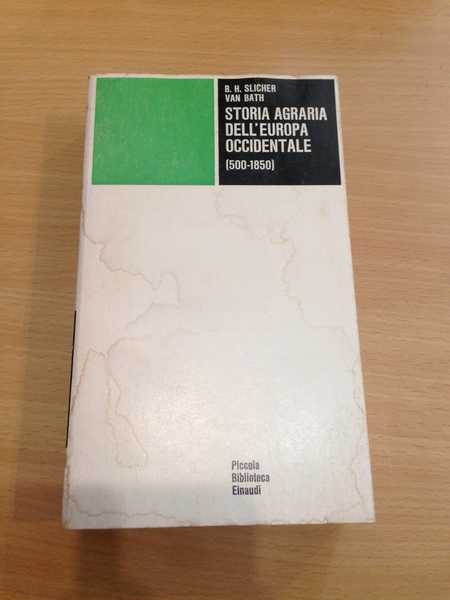 storia agraria dell'europa occidentale 500 - 1850