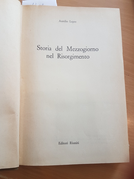 Storia del mezzogiorno nel risorgimento