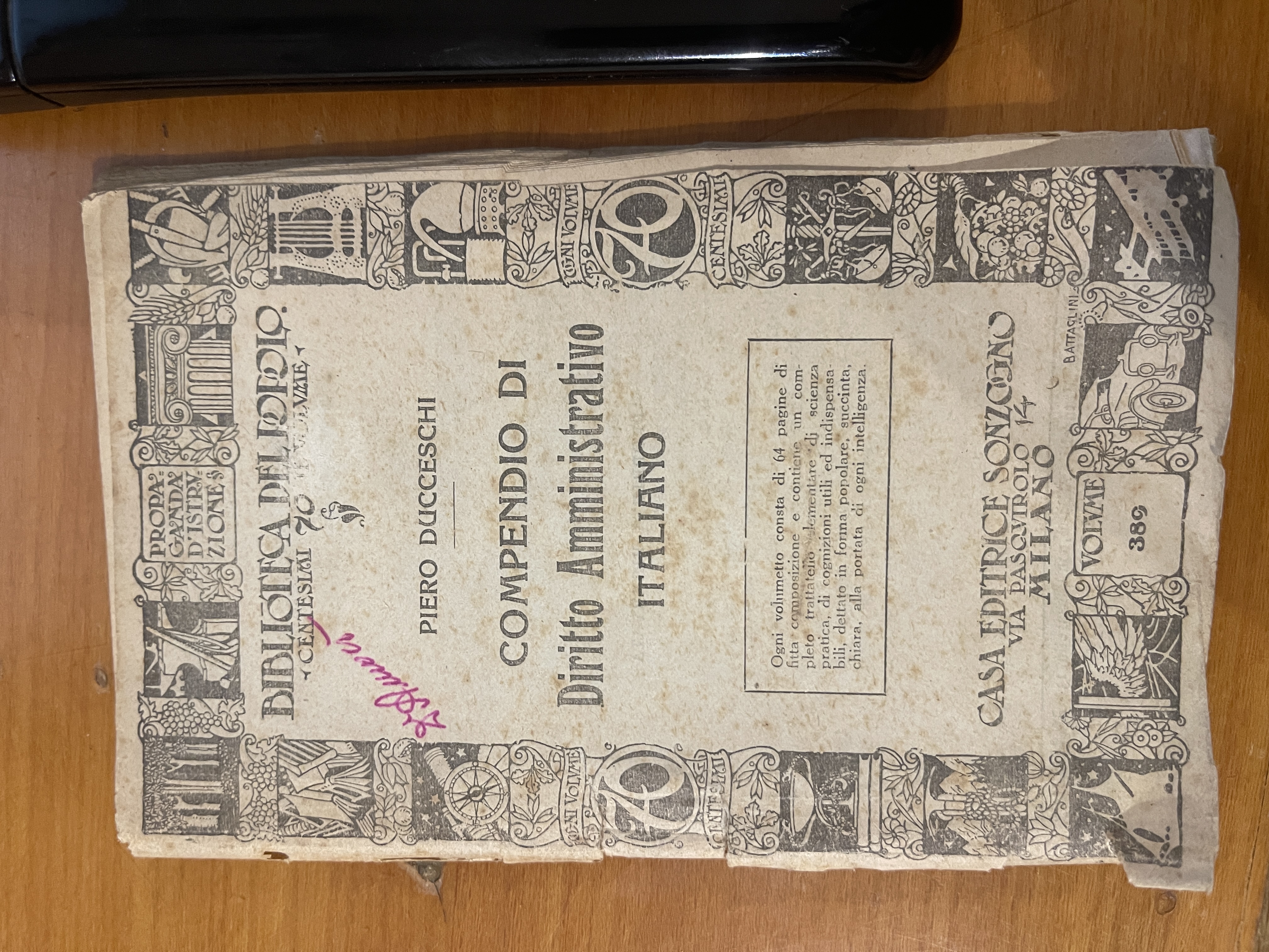 Compendio di Diritto Amministrativo Italiano