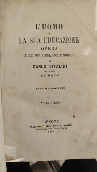 L'uomo e la sua educazione