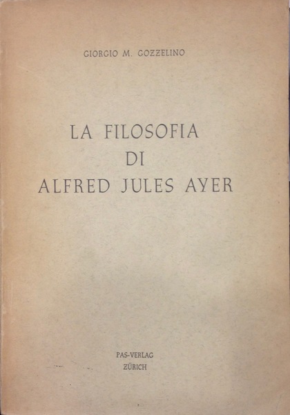 LA FILOSOFIA DI ALFRED JULES AYER