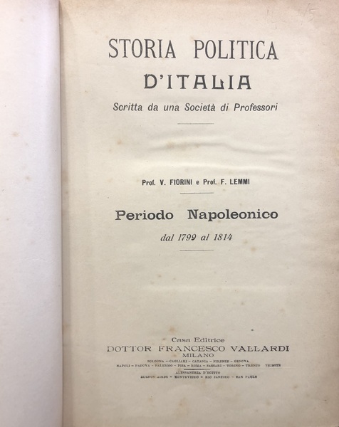 STORIA POLITICA D'ITALIA