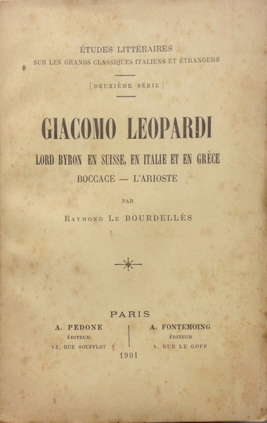 GIACOMO LEOPARDI