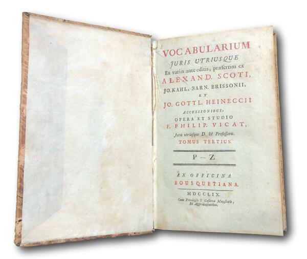 VOCABOLARIUM JURIS UTRIUSQUE