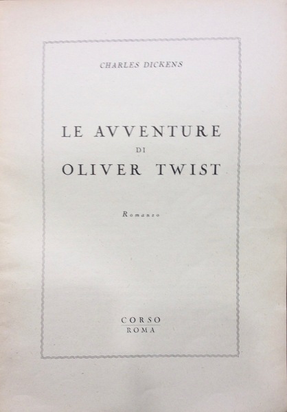 LE AVVENTURE DI OLIVER TWIST