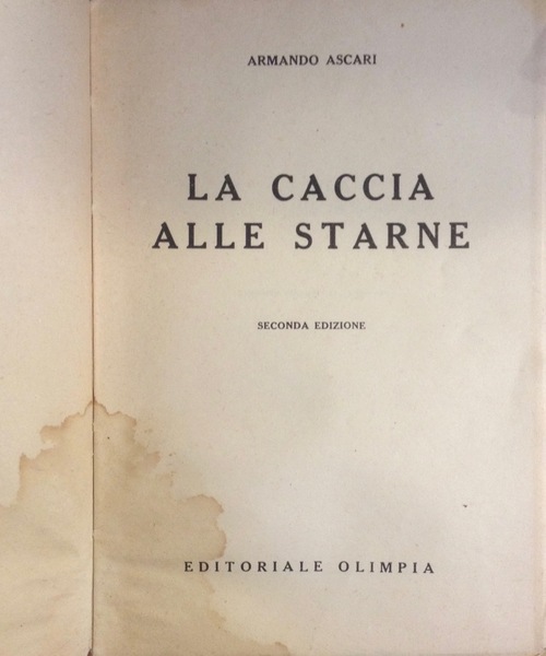 LA CACCIA ALLE STARNE