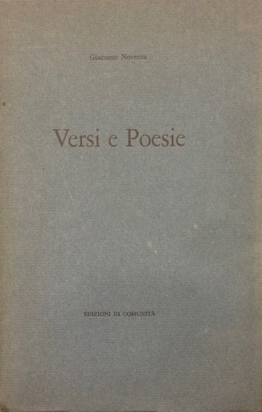 VERSI E POESIE