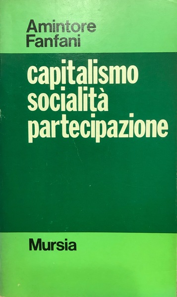 CAPITALISMO SOCIALITA' PARTECIPAZIONE