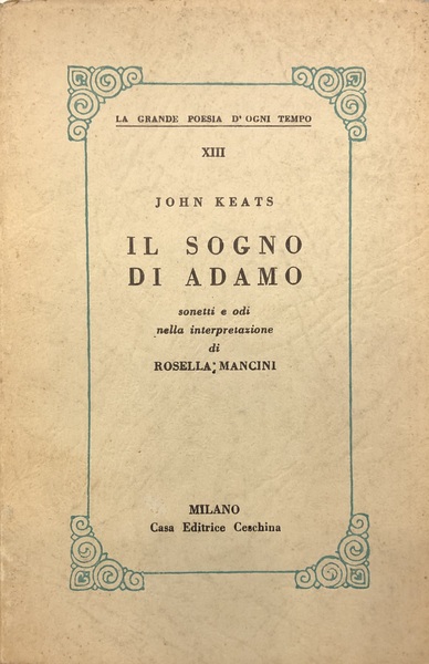 IL SOGNO DI ADAMO