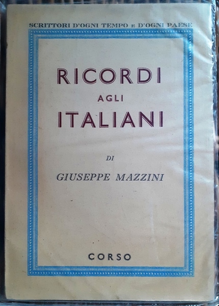 RICORDI AGLI ITALIANI.,