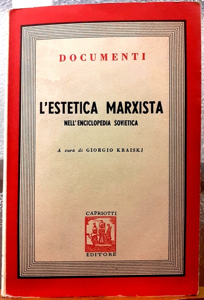 MATERIALI PER UN'ESTETICA MARXISTA.,