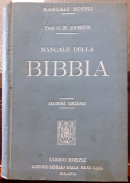 MANUALE DELLA BIBBIA.,