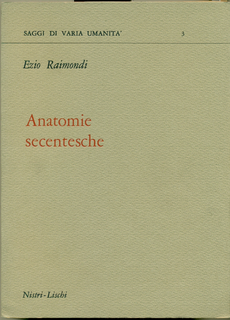 ANATOMIE SECENTESCHE.
