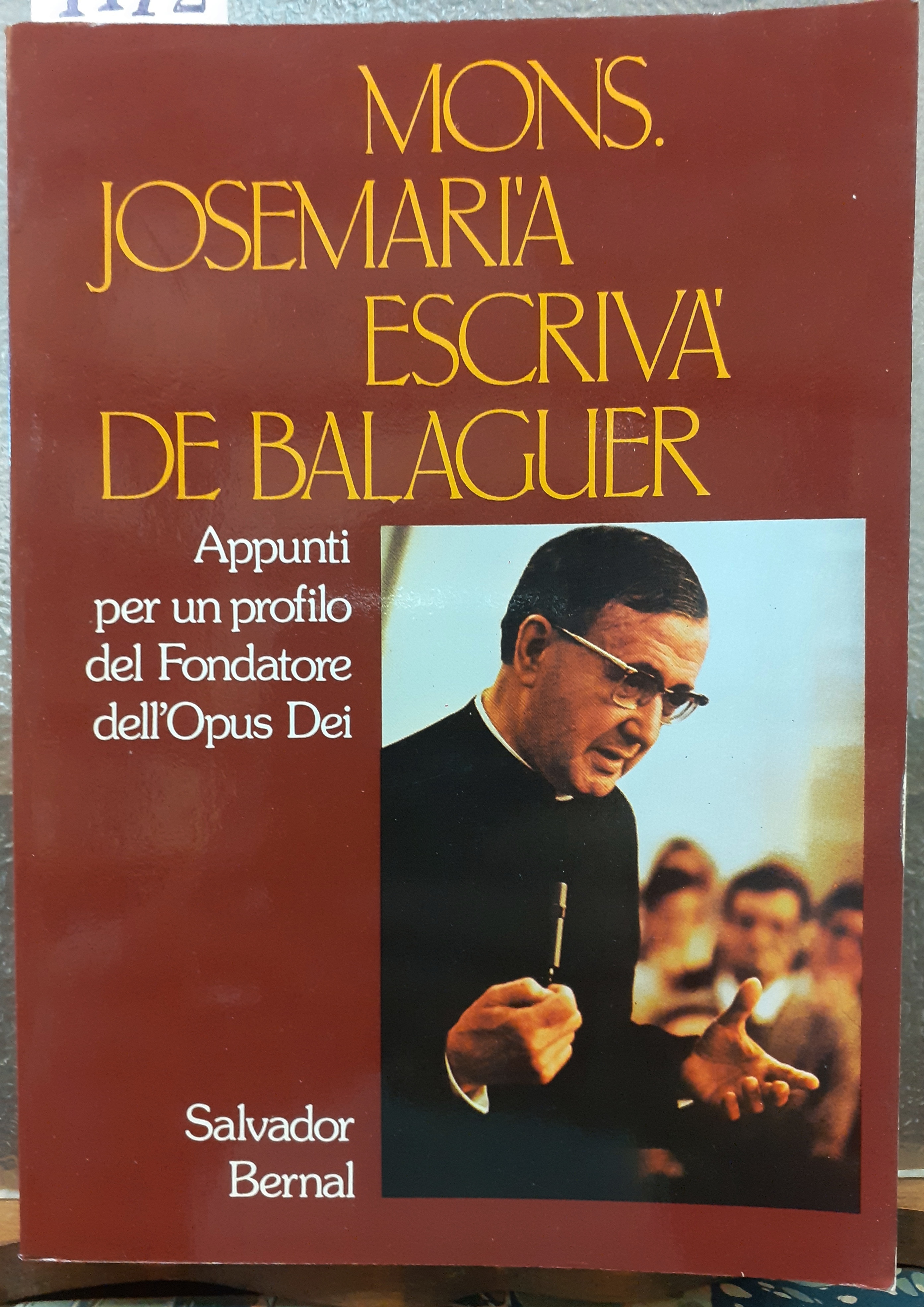 APPUNTI PER UN PROFILO DEL FONDATORE DELL' OPUS DEI.