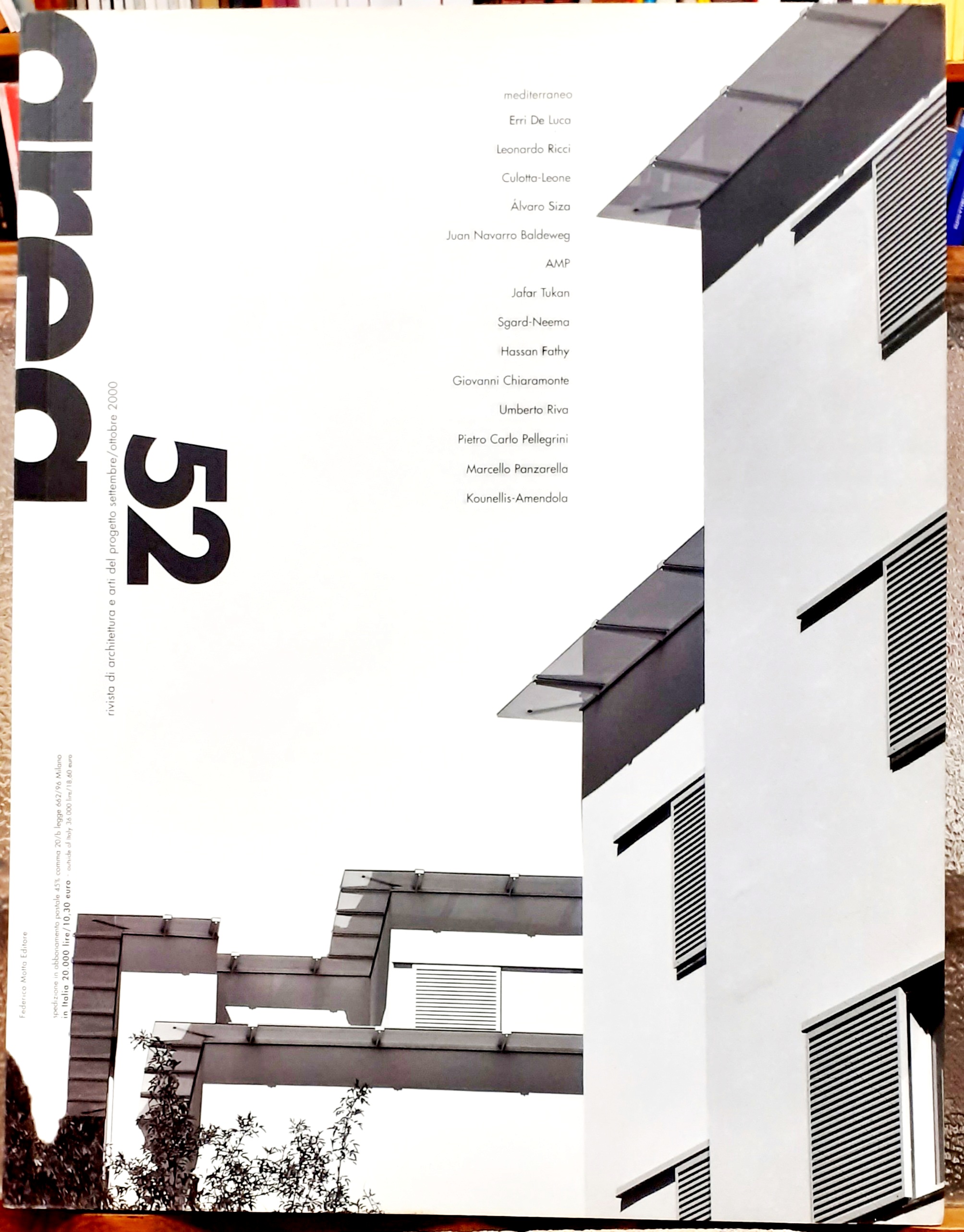 AREA 52. Rivista di architerttura e arti del progetto settembre/ottobre …
