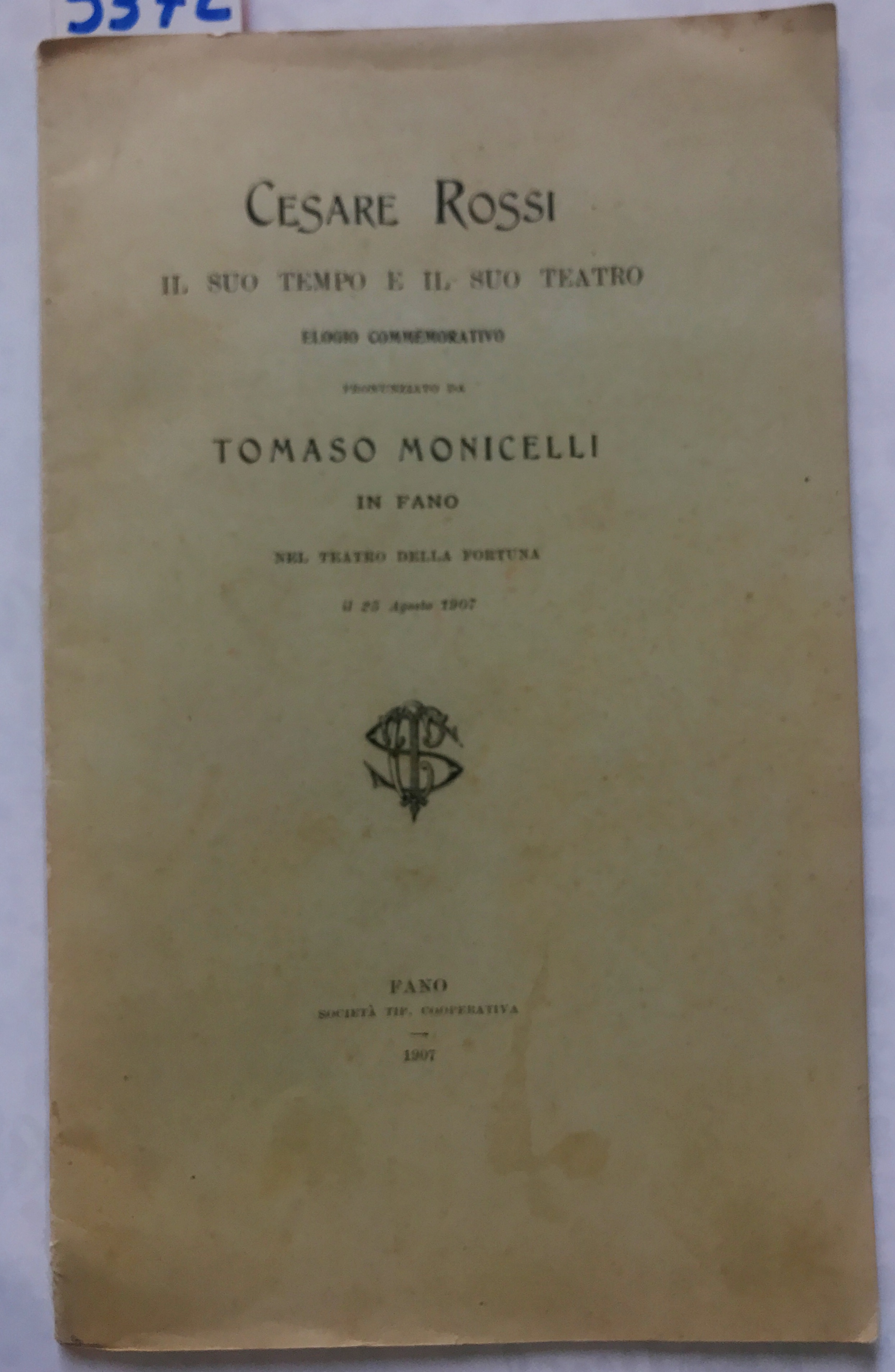 CESARE ROSSI E IL SUO TEMPO E IL SUO TEATRO: …