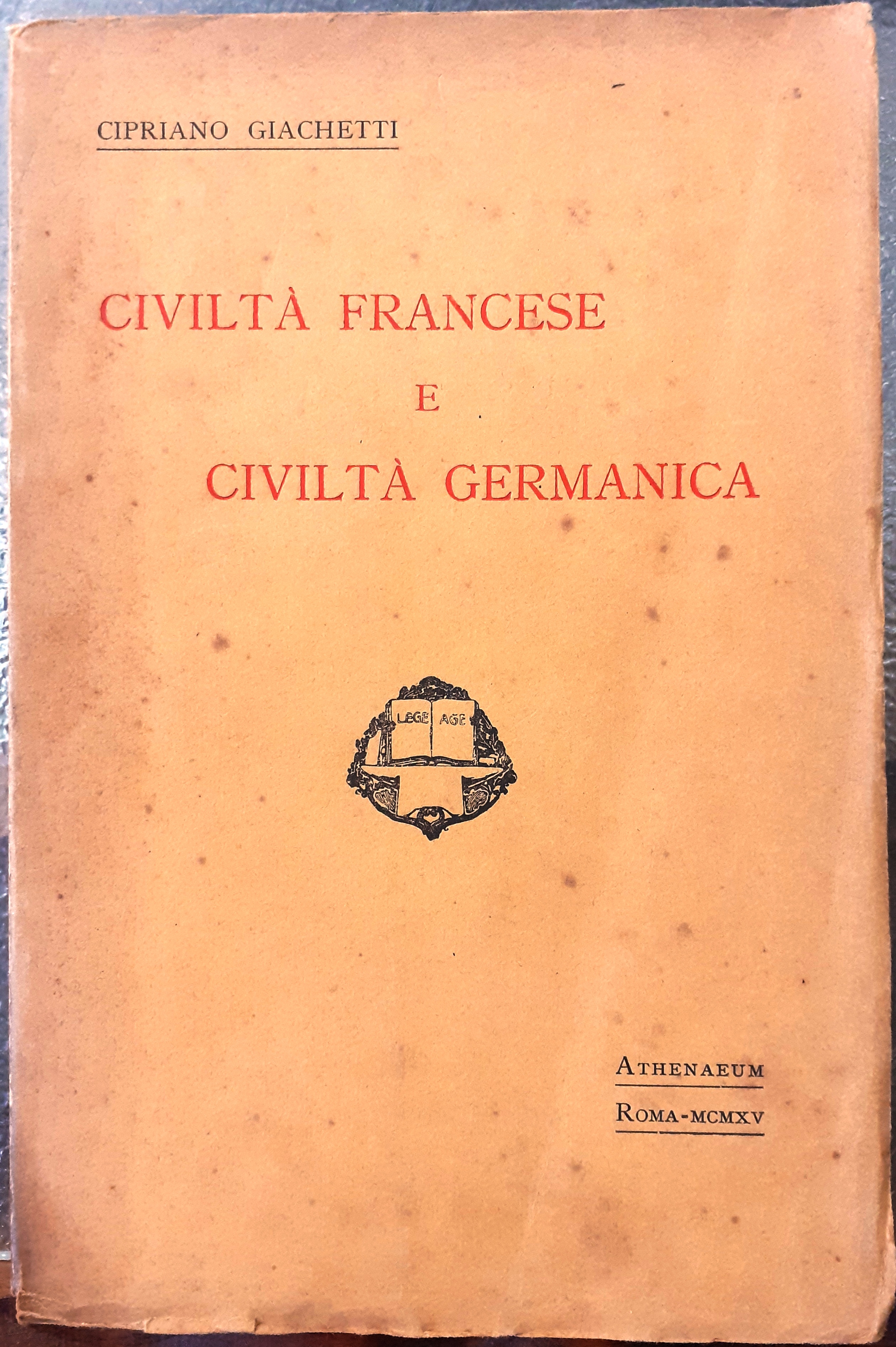 CIVILTA' FRANCESE E CIVILTA' GERMANICA.