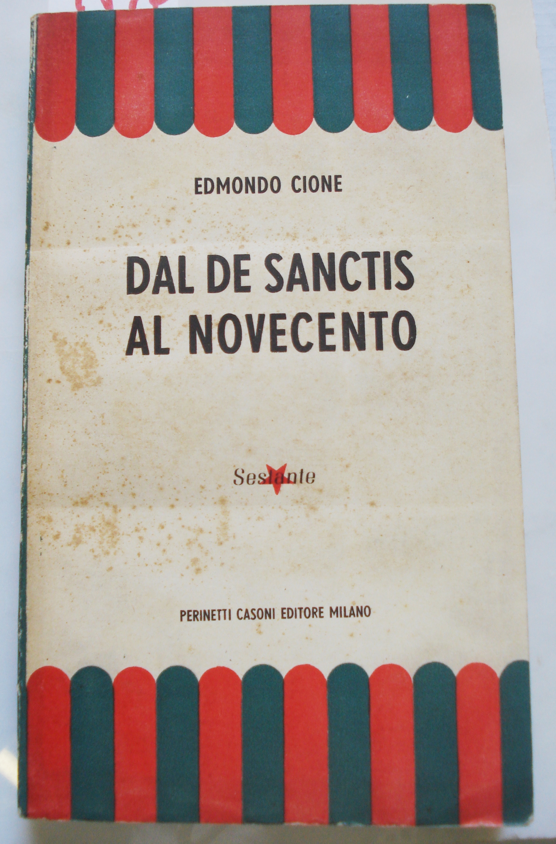 DAL DE SANCTIS AL NOVECENTO.