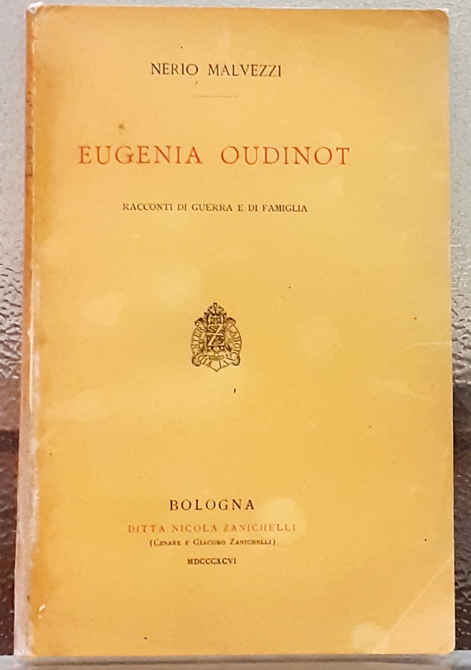 EUGENIA AUDINOT, RACCONTI DI GUERRA E DI FAMIGLIA.