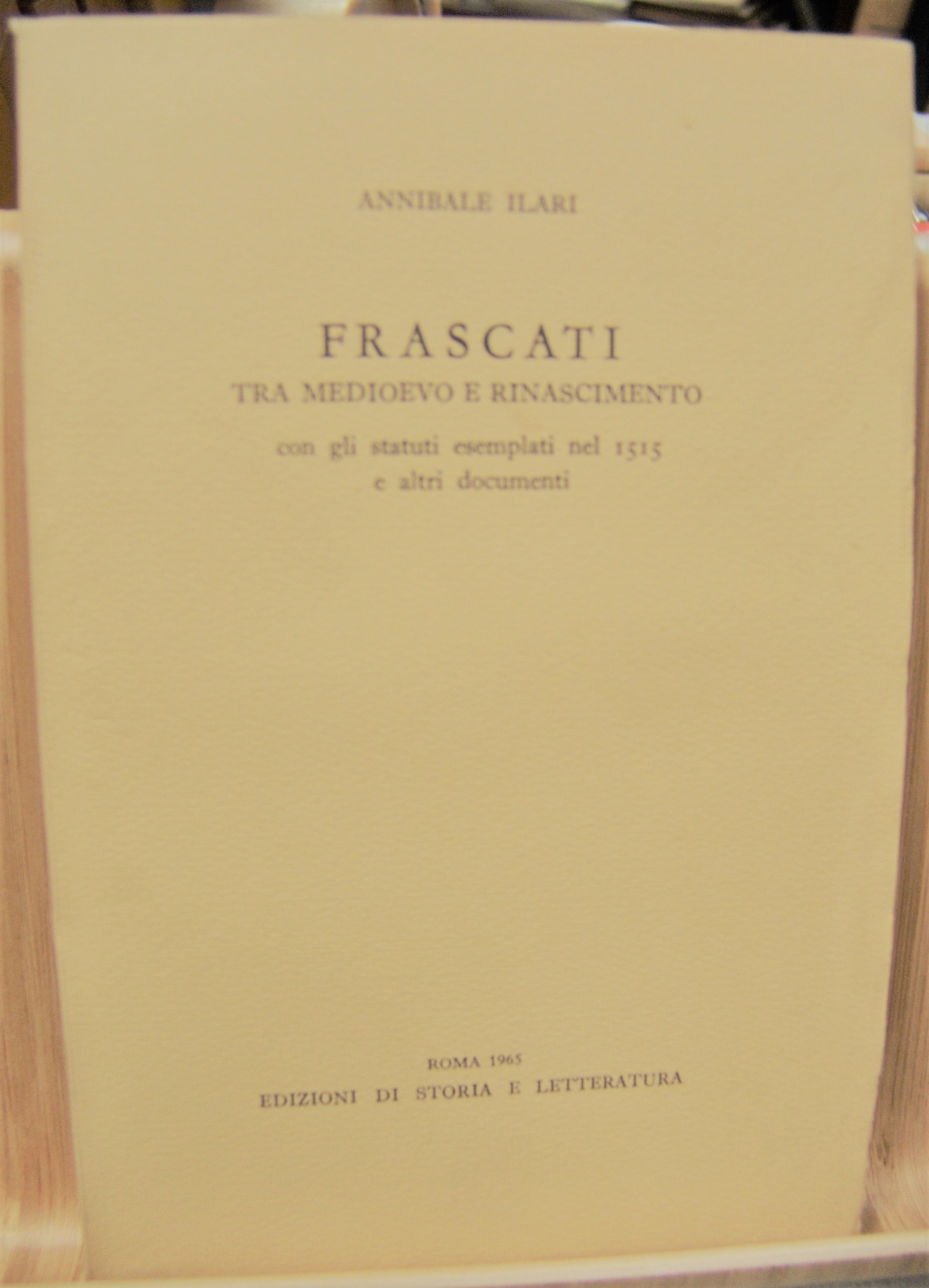 FRASCATI TRA MEDIOEVO E RINASCIMENTO, CON GLI STATUTI ESEMPLATI NEL …