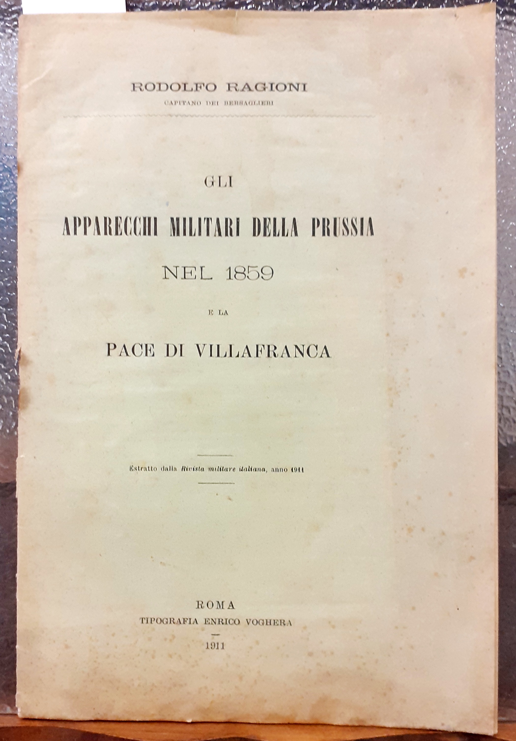 GLI APPARECCHI MILITARI DELLA PRUSSA NEL 1859 E LA PACE …
