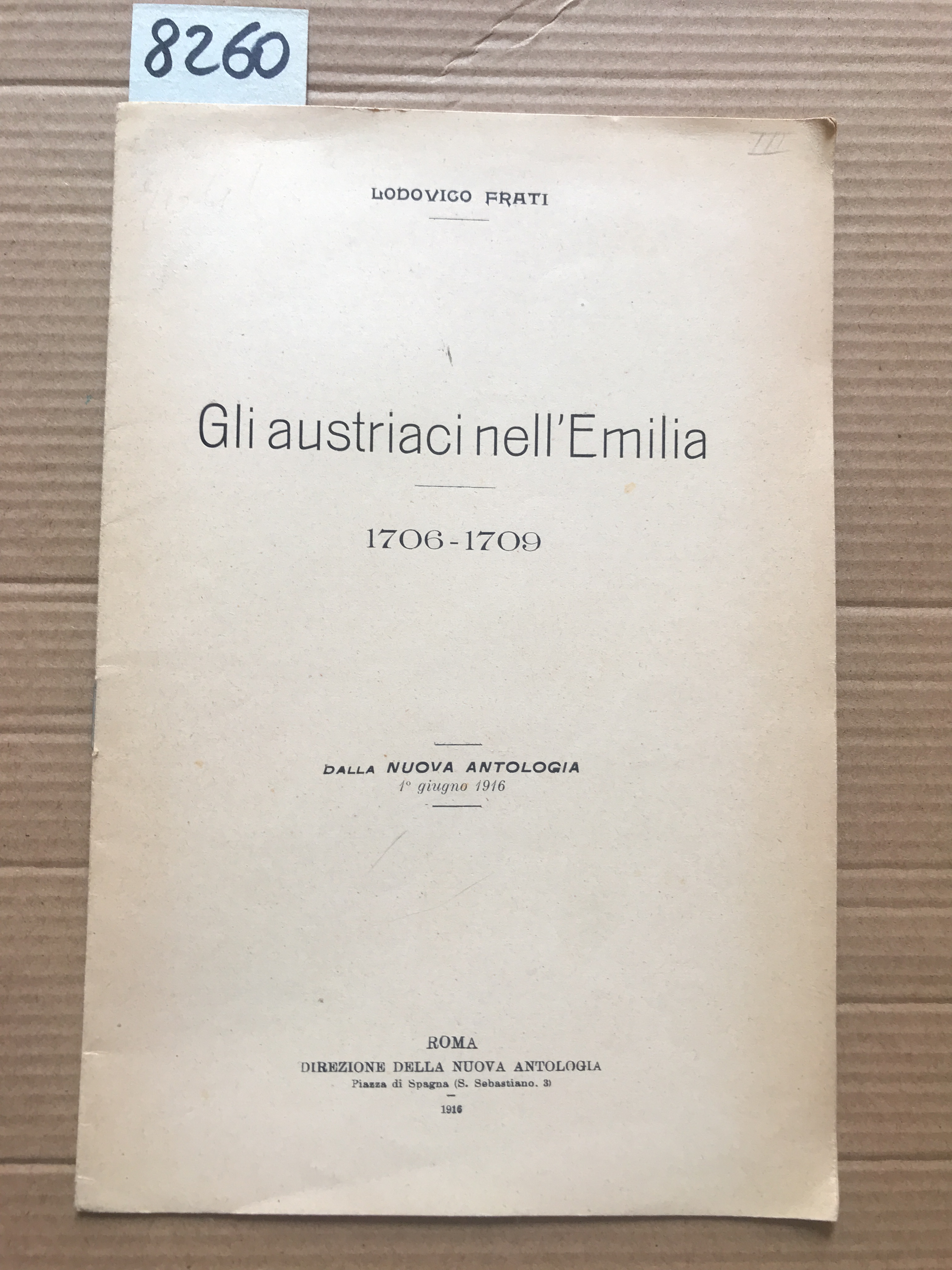 GLI AUSTRIACI NELL'EMILIA 1706-1709.