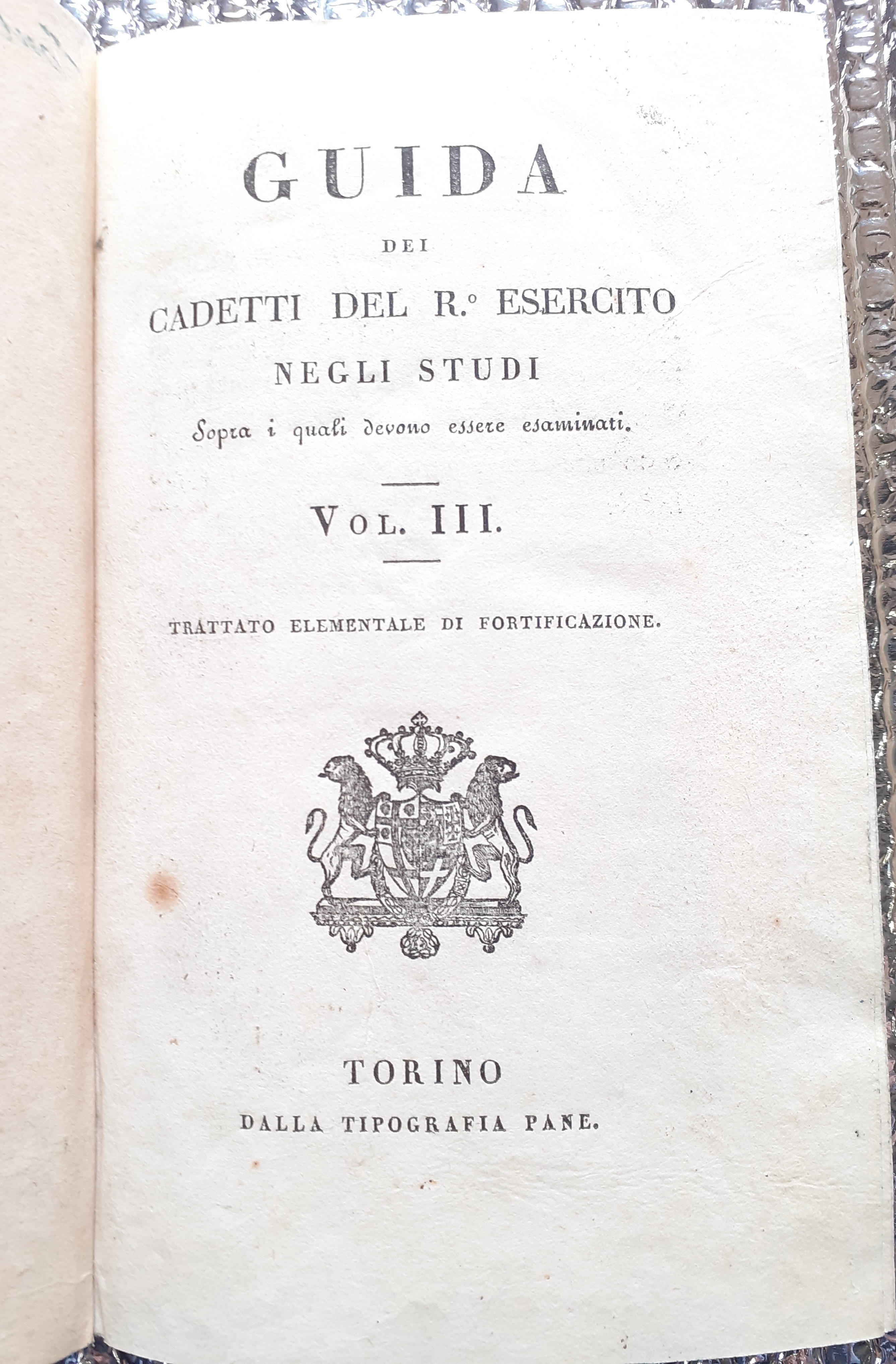 GUIDA DEI CADETTI DEL R. ESERCITO NEGLI STUDI SOPRA I …