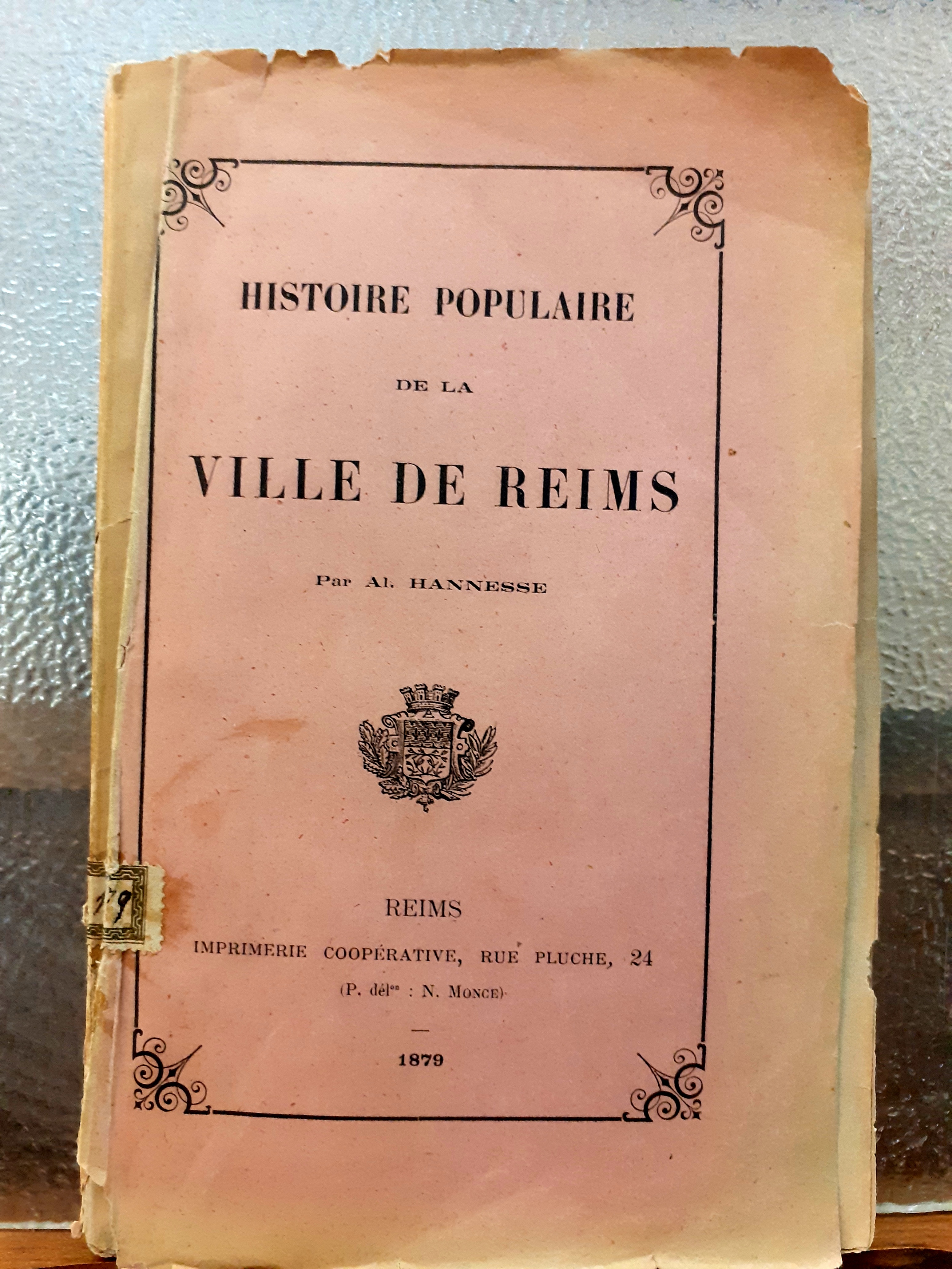 HISTOIRE POPULAIRE DE LA VILLE DE REIMS.