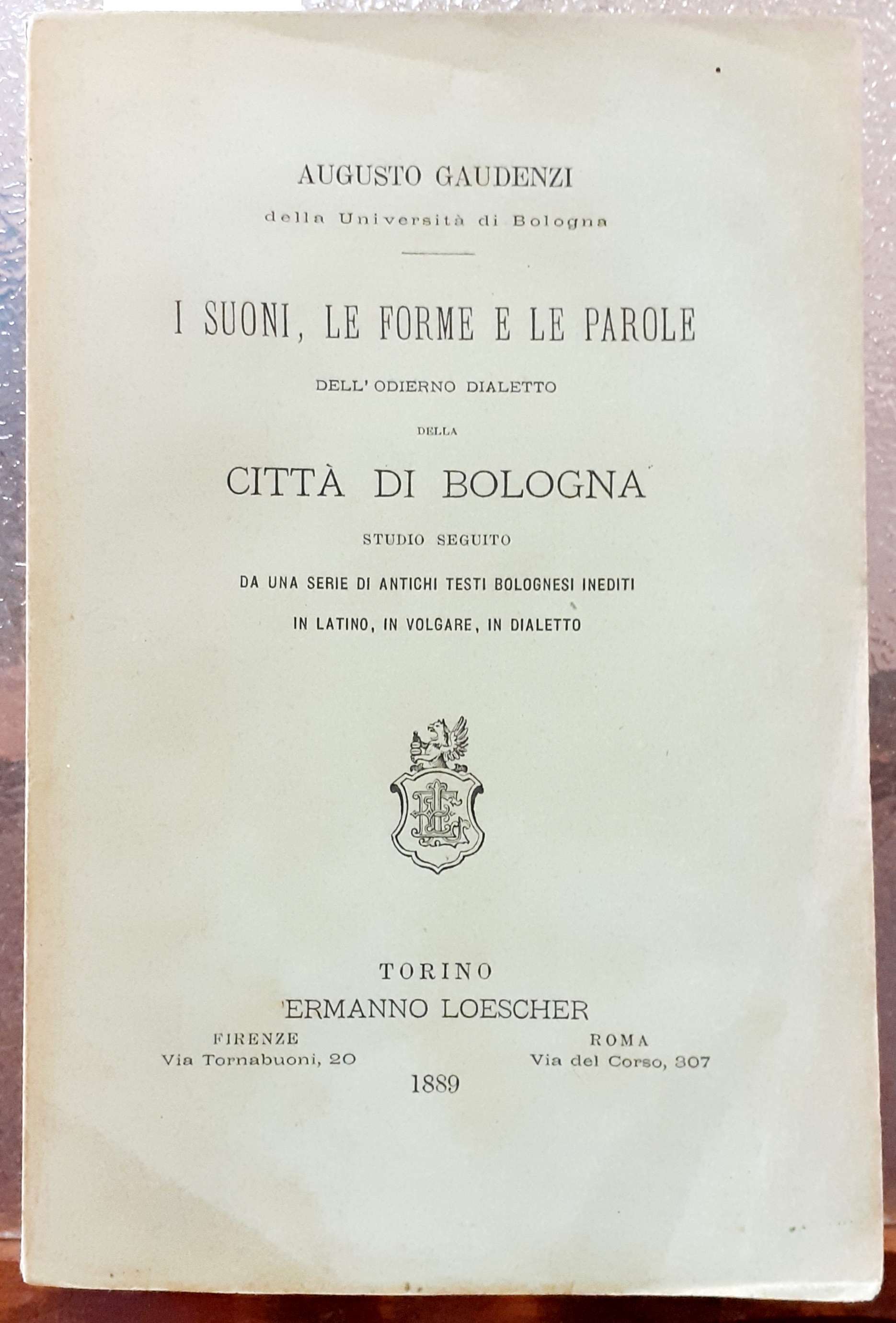 I SUONI, LE FORME E LE PAROLE DELL'ODIERNO DIALETTO DELLA …