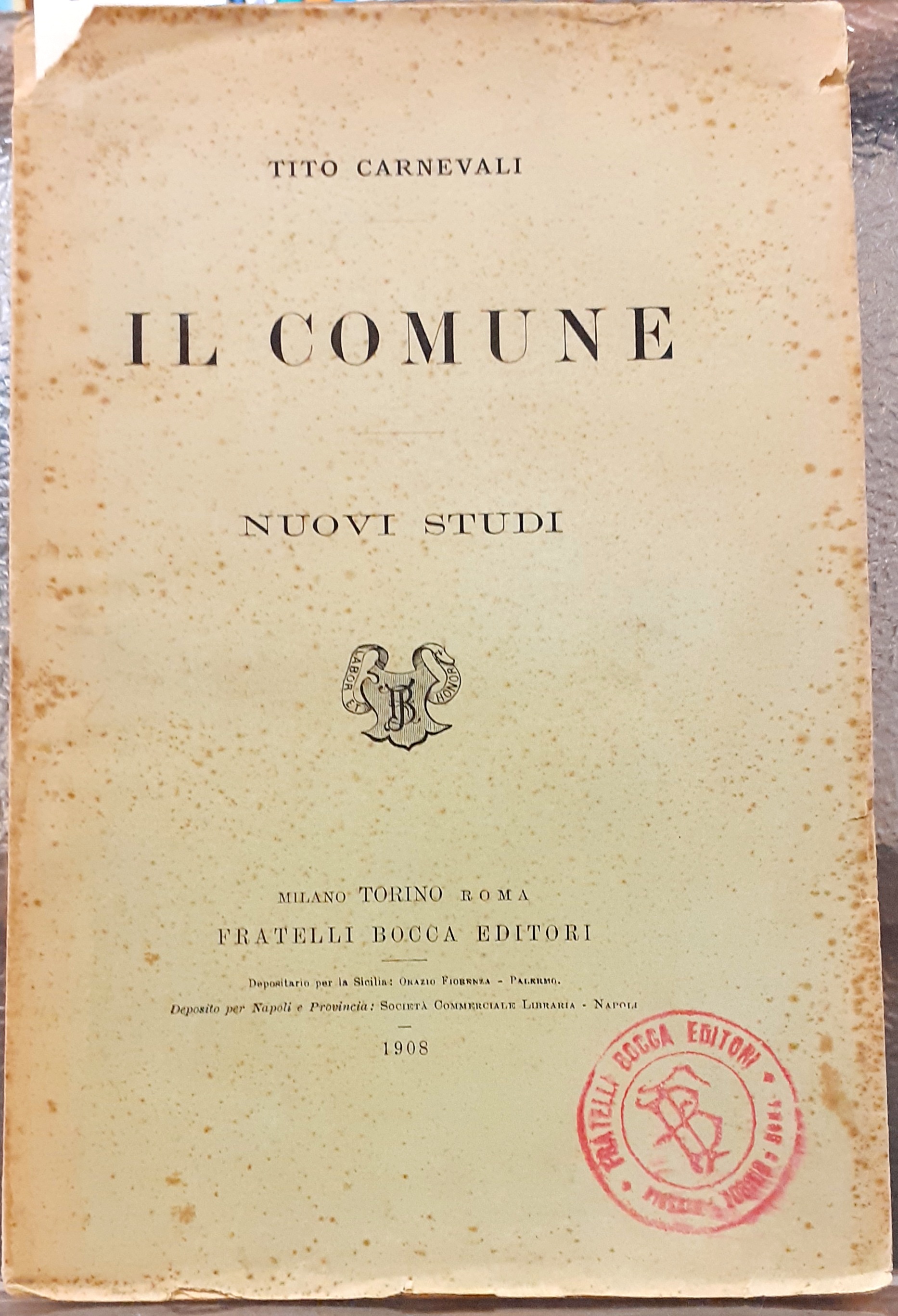 IL COMUNE: NUOVI STUDI.