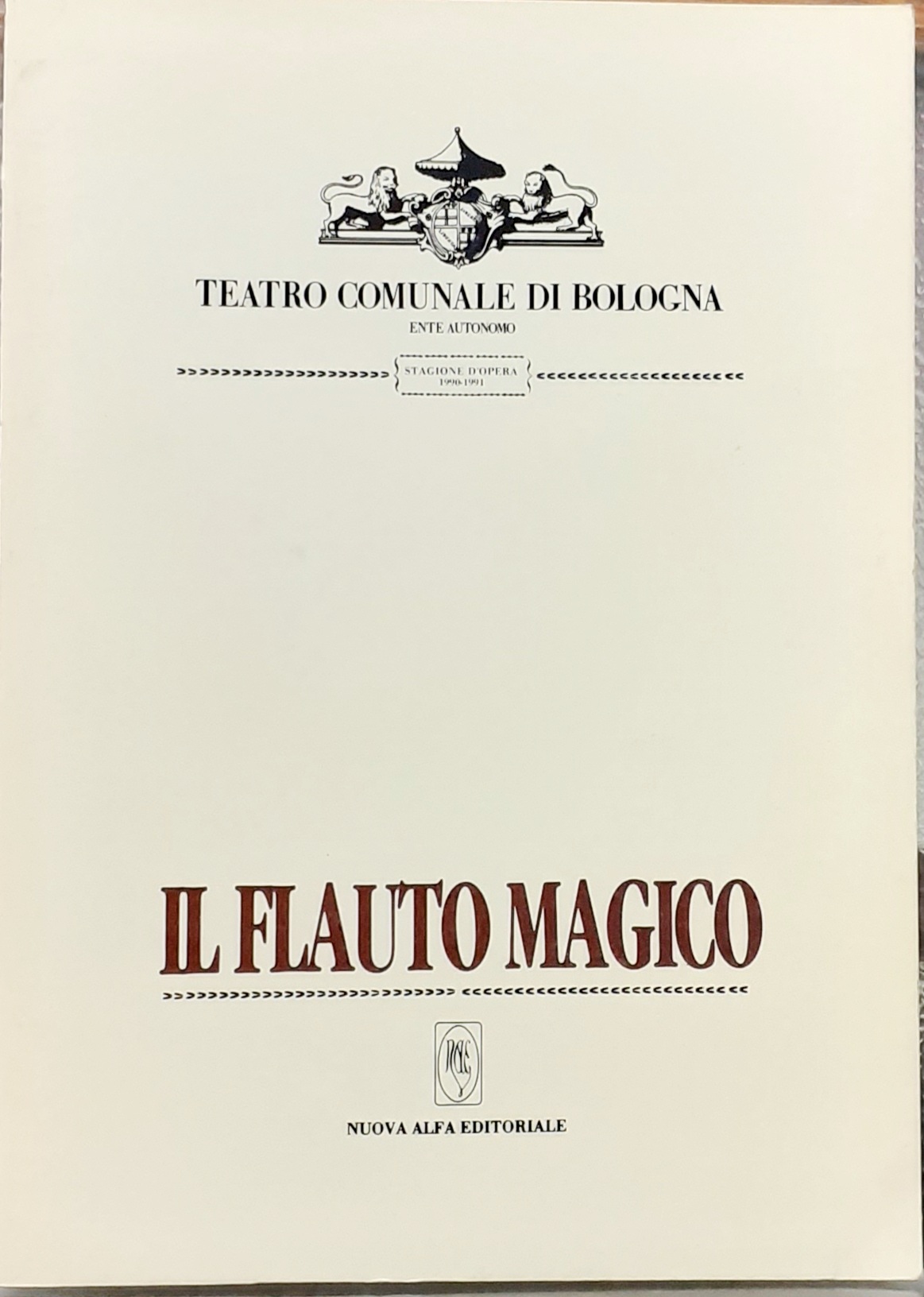 IL FLAUTO MAGICO. Teatro Comunale di Bologna.