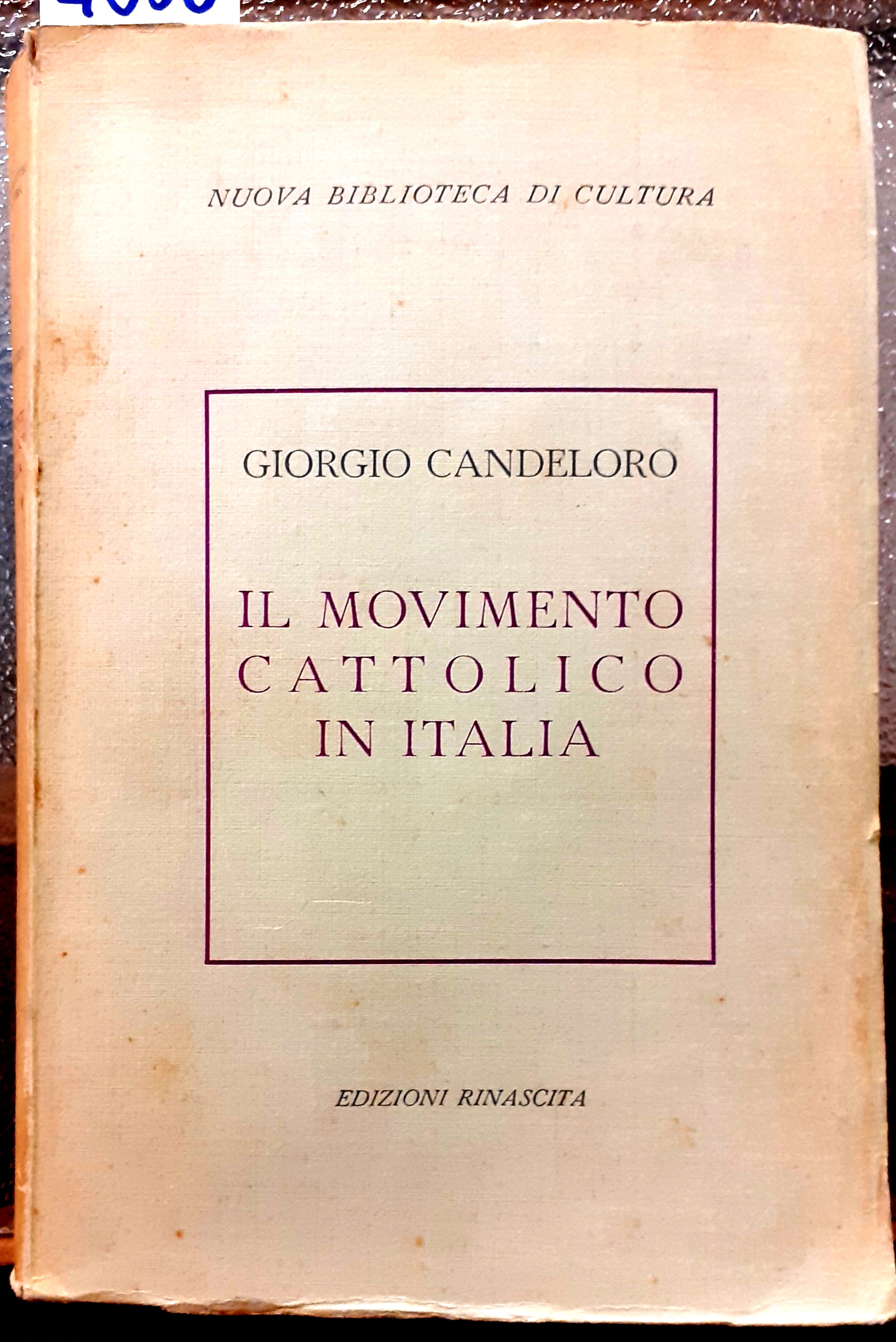 IL MOVIMENTO CATTOLICO IN ITALIA.
