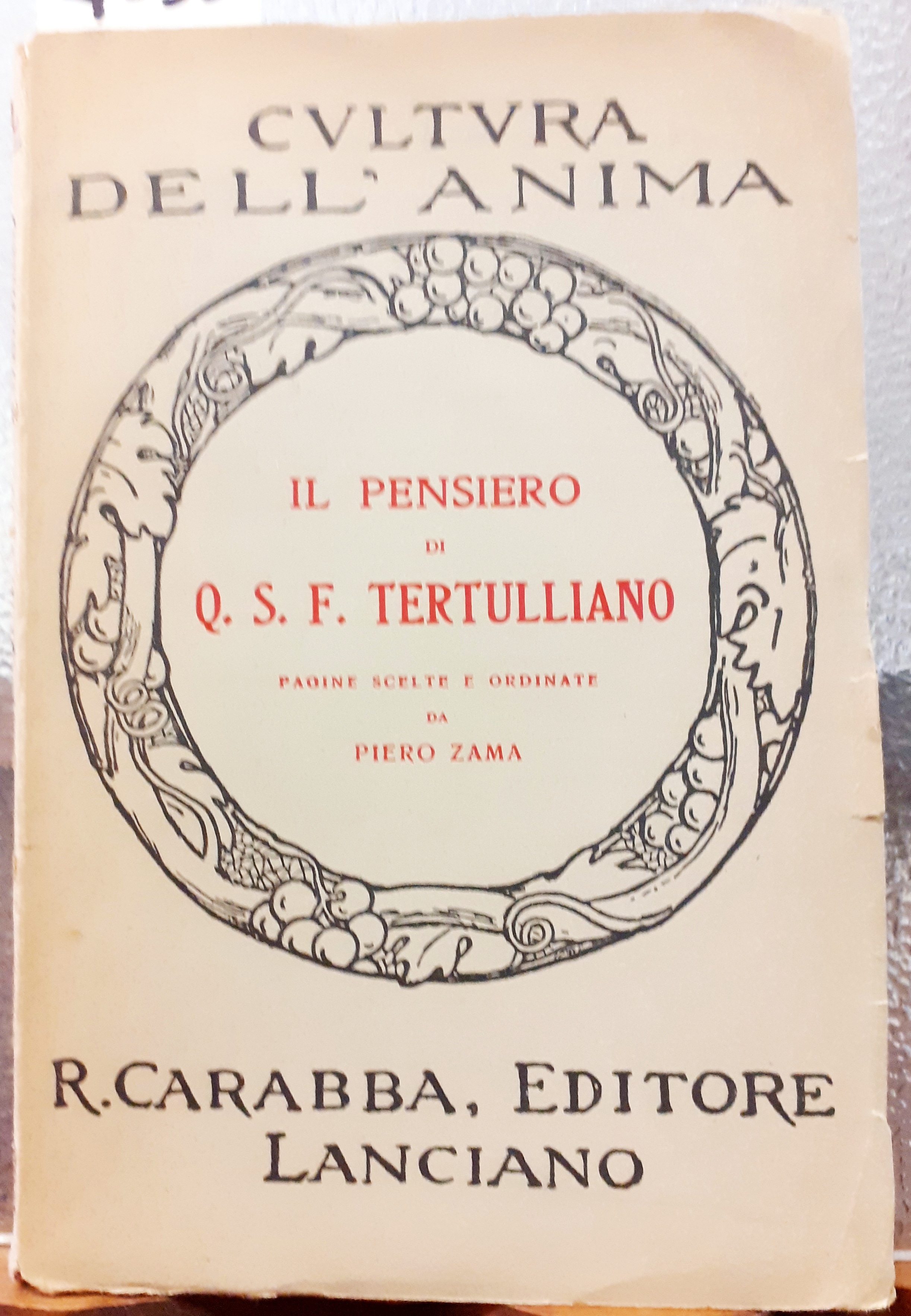 IL PENSIERO DI Q.S.F. TERTULLIANO. PAGINE SCELTE E ORDINATE da …