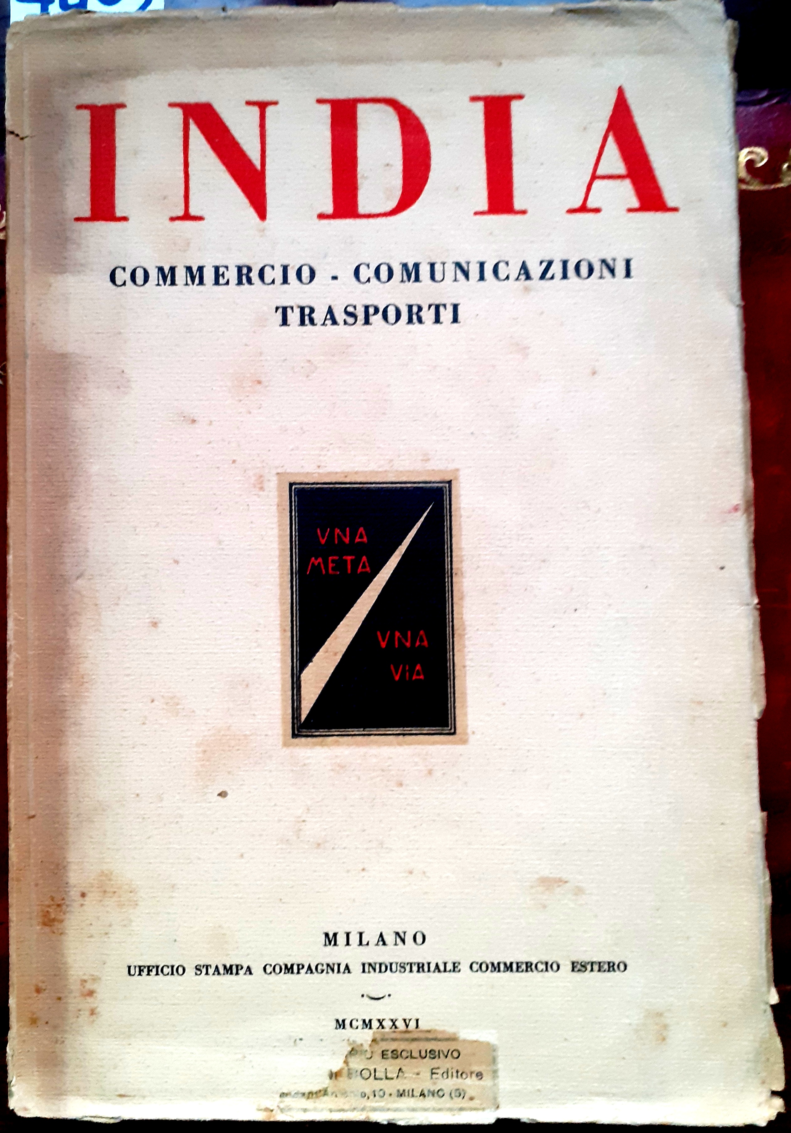 INDIA: COMMERCIO-COMUNICAZIONI-TRASPORTI.