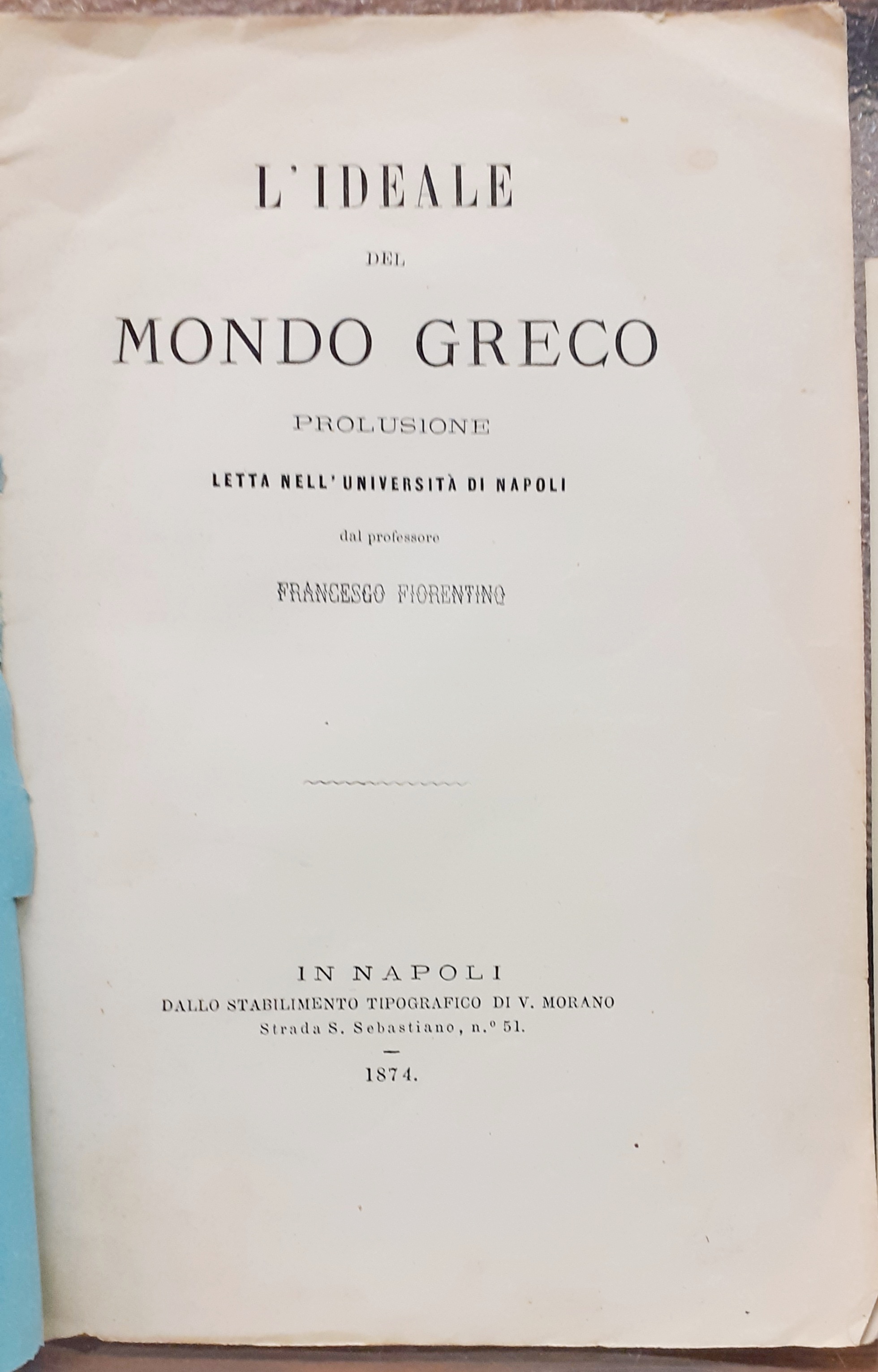 L'IDEALE DEL MONDO GRECO.