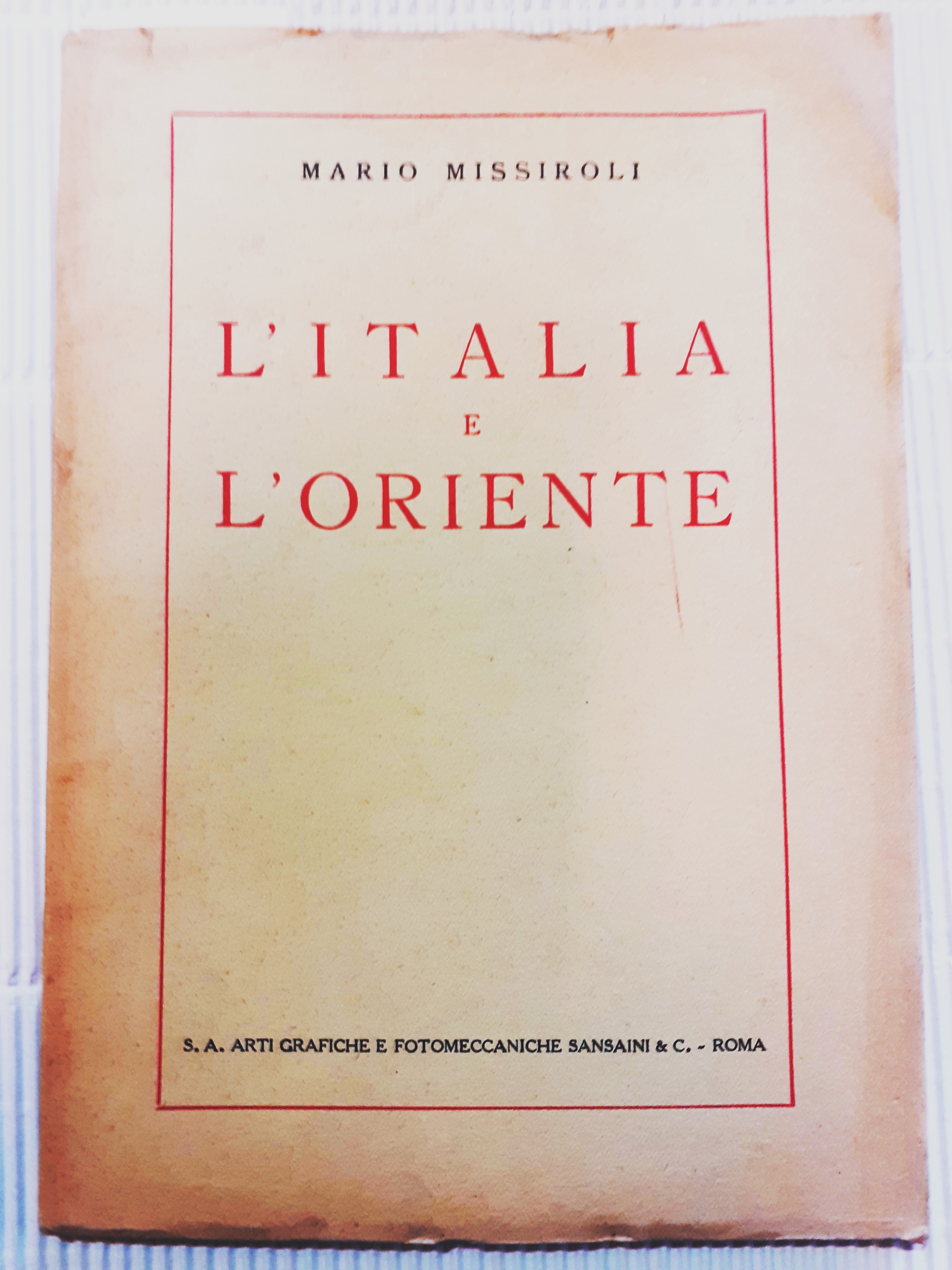 L'ITALIA E L'ORIENTE.