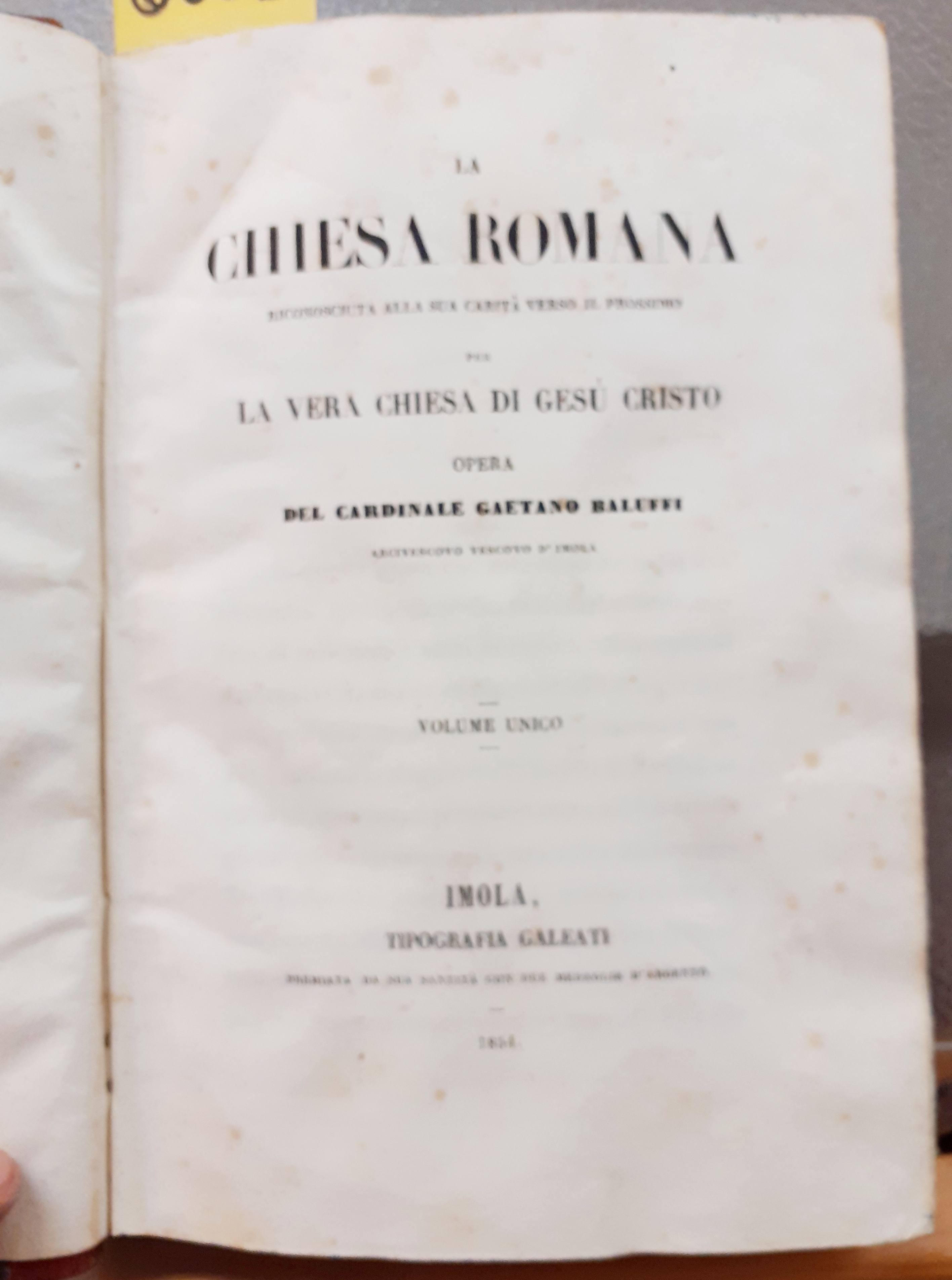 LA CHIESA ROMANA RICONOSCIUTA ALLA SUA CARITA' VERSO IL PROSSIMO …