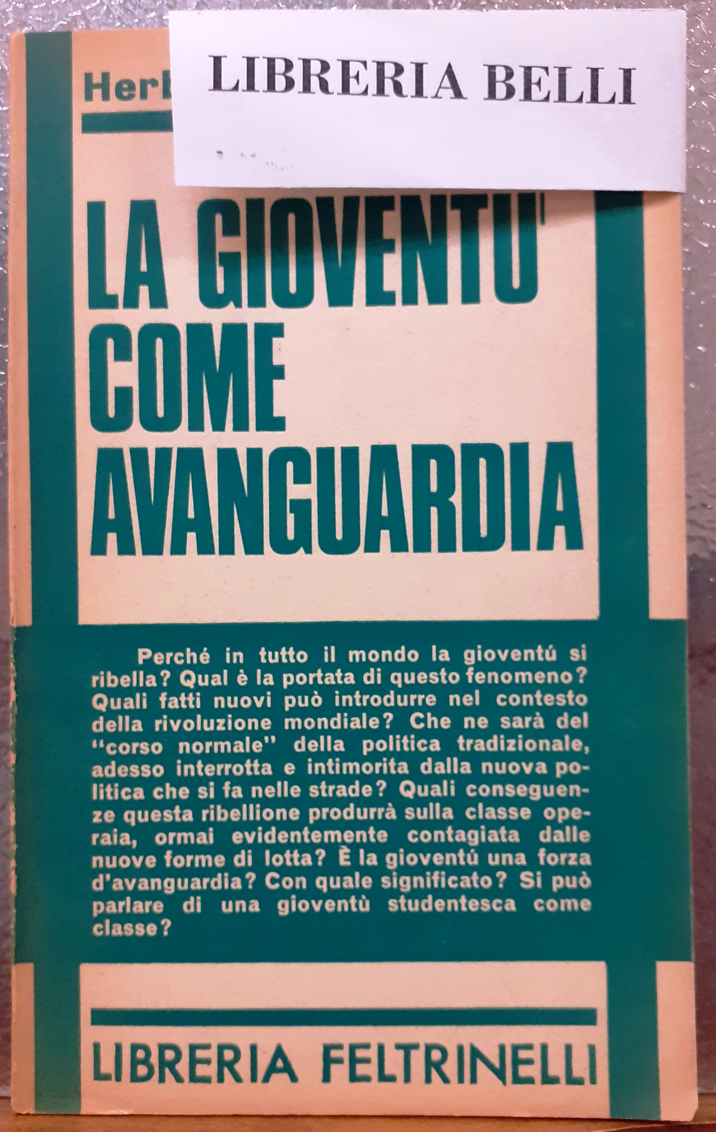 LA GIOVENTU' COME AVANGUARDIA.