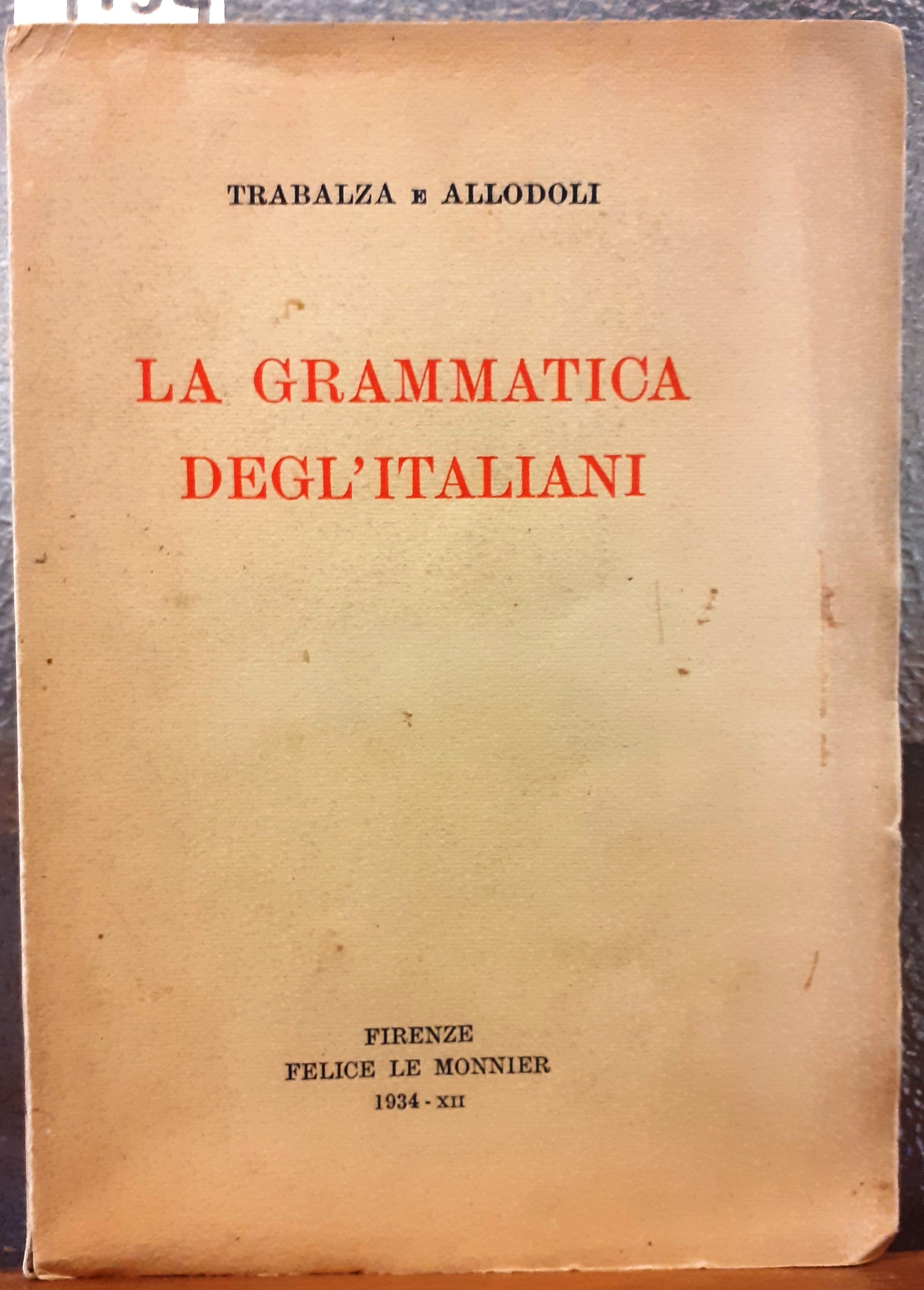 LA GRAMMATICA DEGL'ITALIANI.