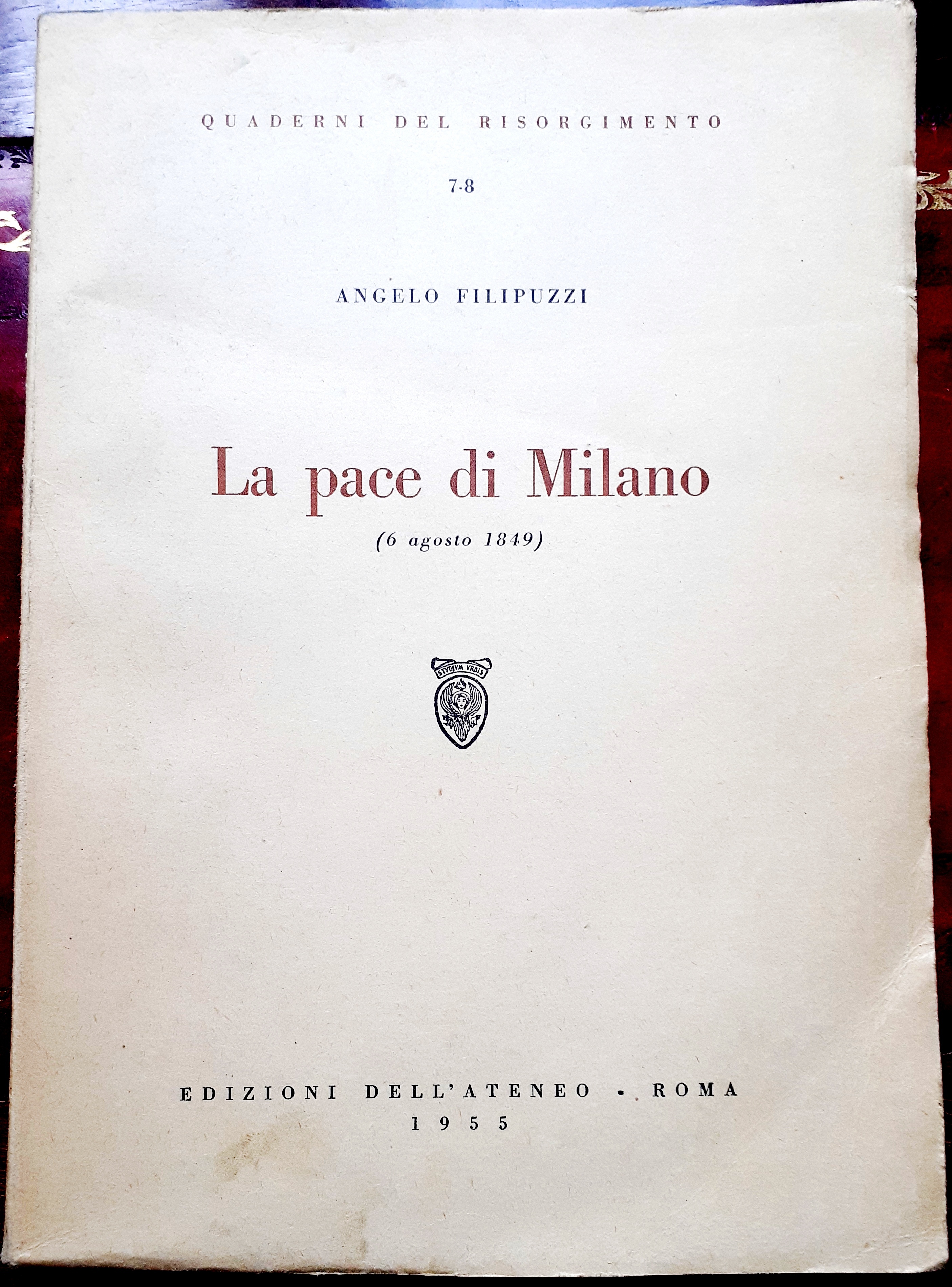 LA PACE DI MILANO (6 agosto 1849).
