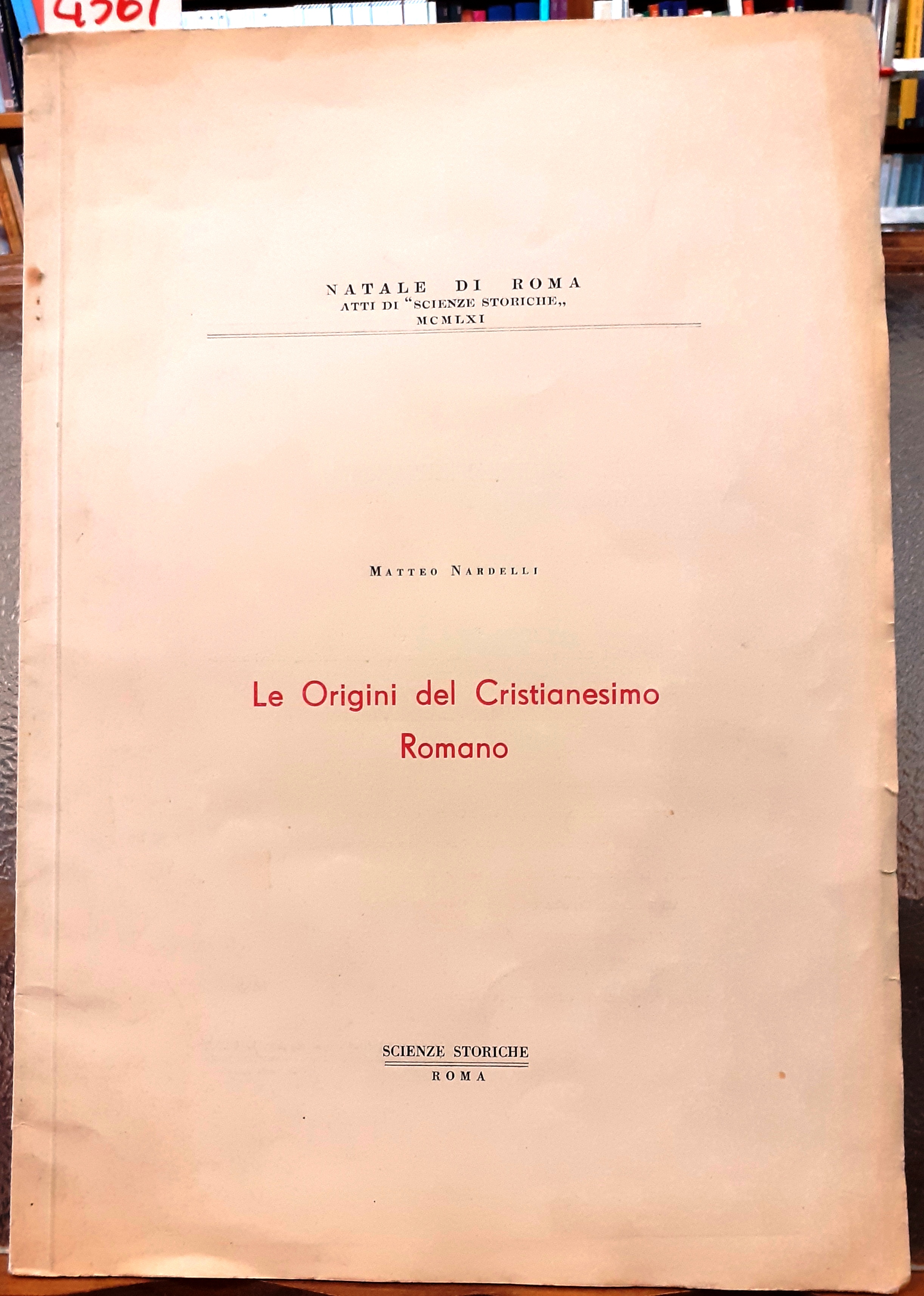 LE ORIGINI DEL CRISTIANESIMO ROMANO.