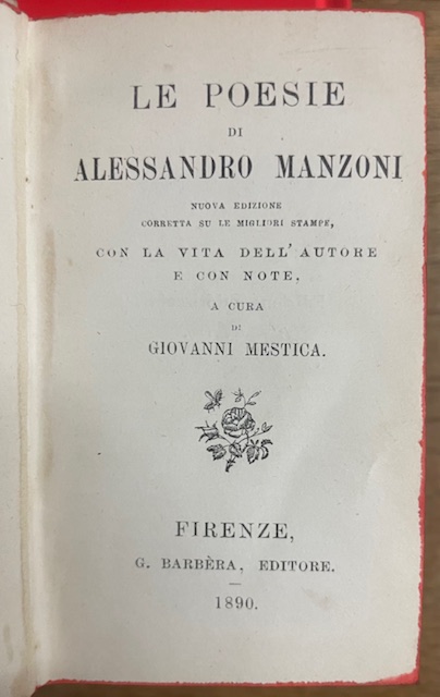 LE POESIE. Nuova edizione corretta su le migliori stampe, con …