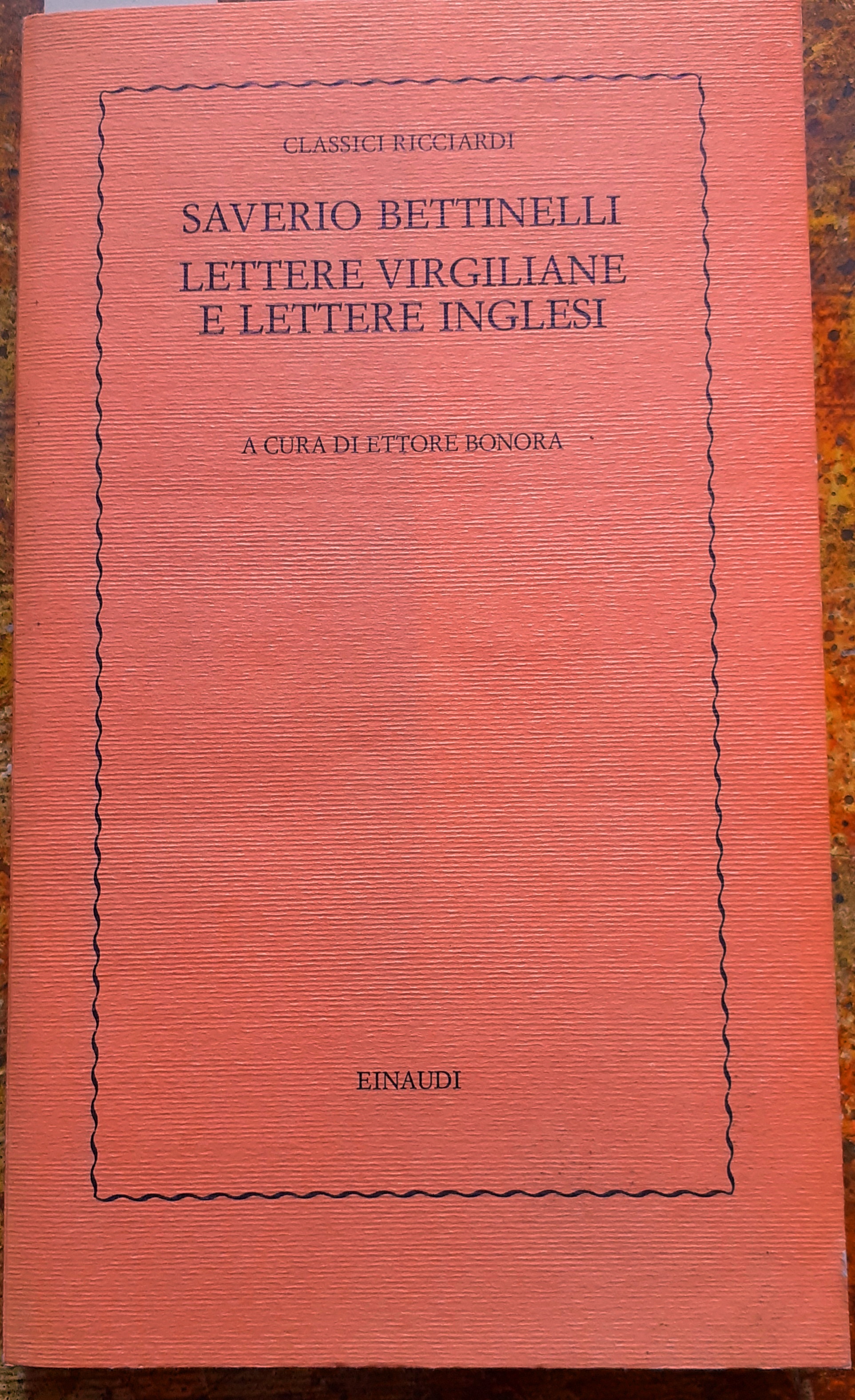 LETTERE VIRGILIANE E LETTERE INGLESI. A cura di Ettore BONORA.