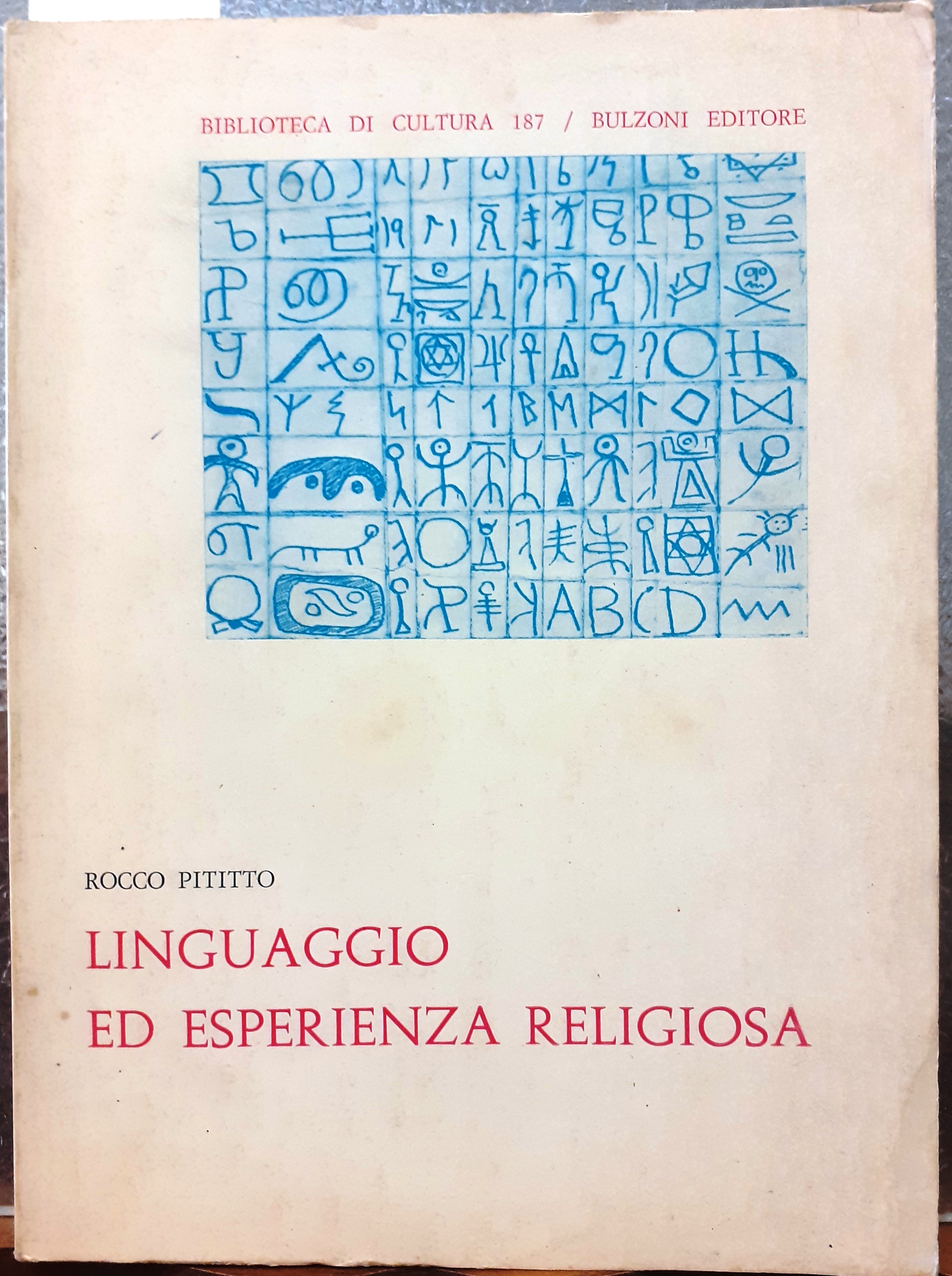 LINGUAGGIO ED ESPERIENZA RELIGIOSA.