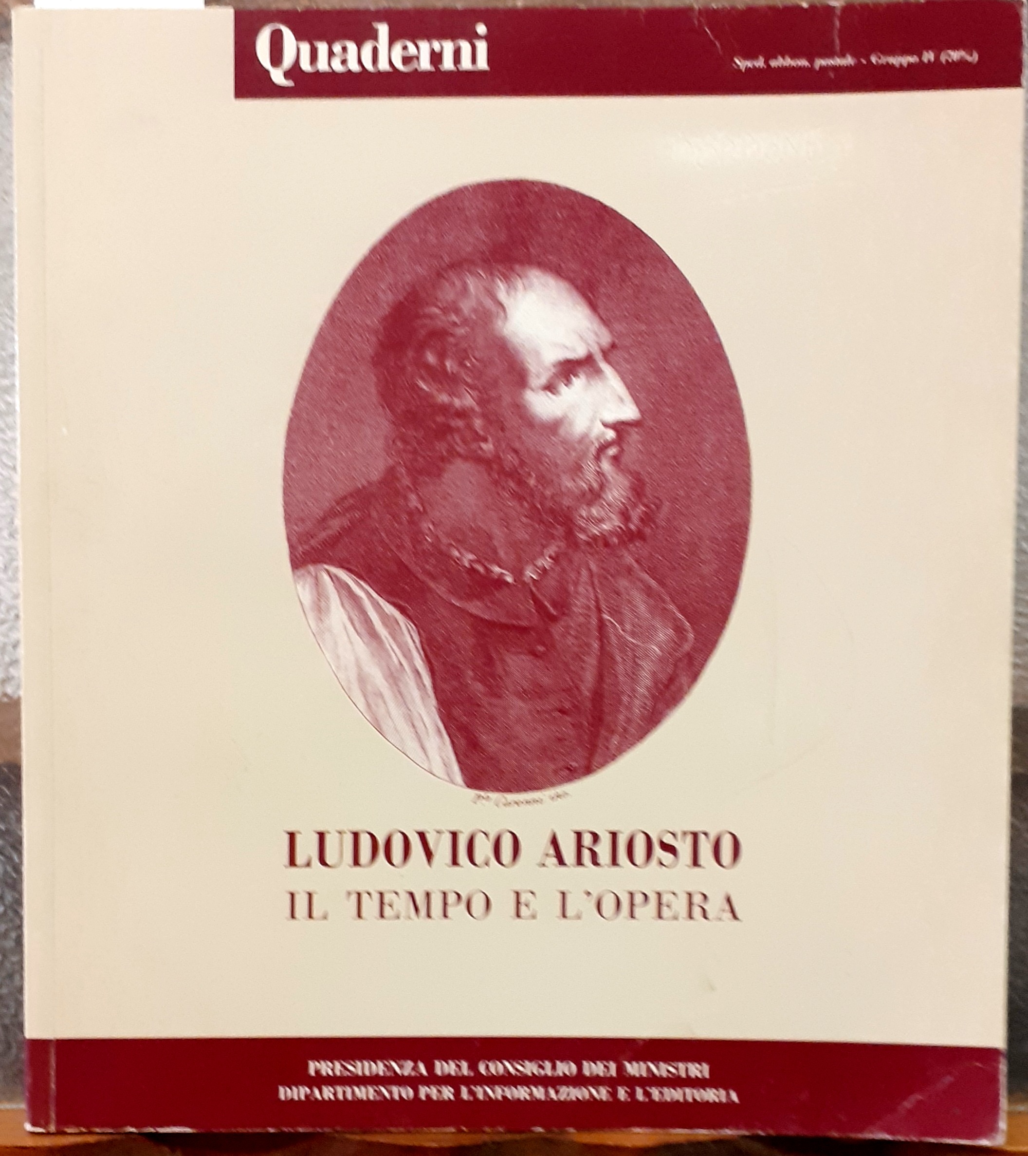 LUDOVICO ARIOSTO, IL TEMPO E L'OPERA.