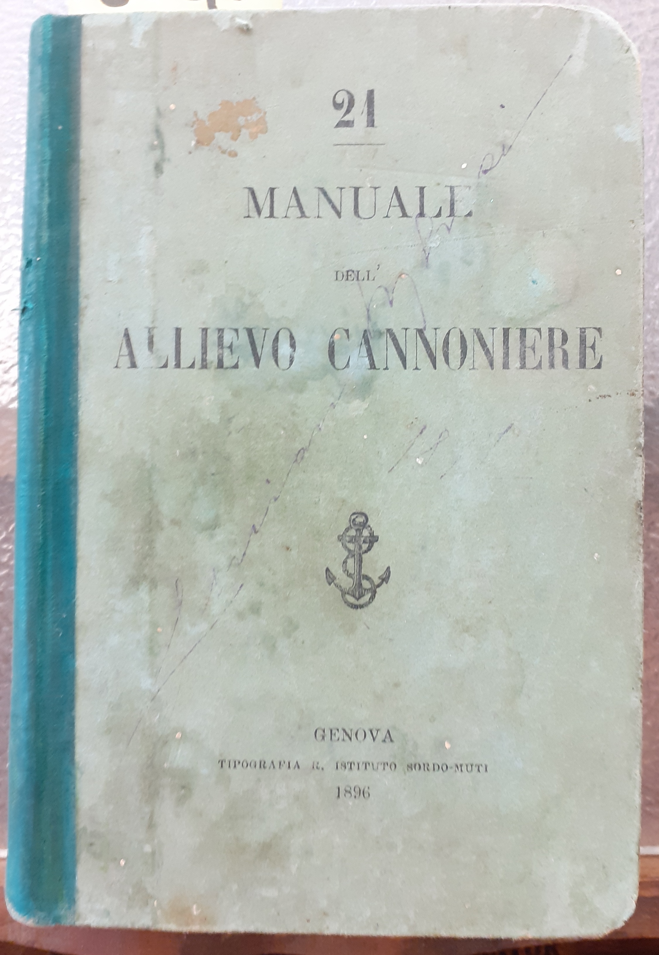 MANUALE DELL'ALLIEVO CANNONIERE.,