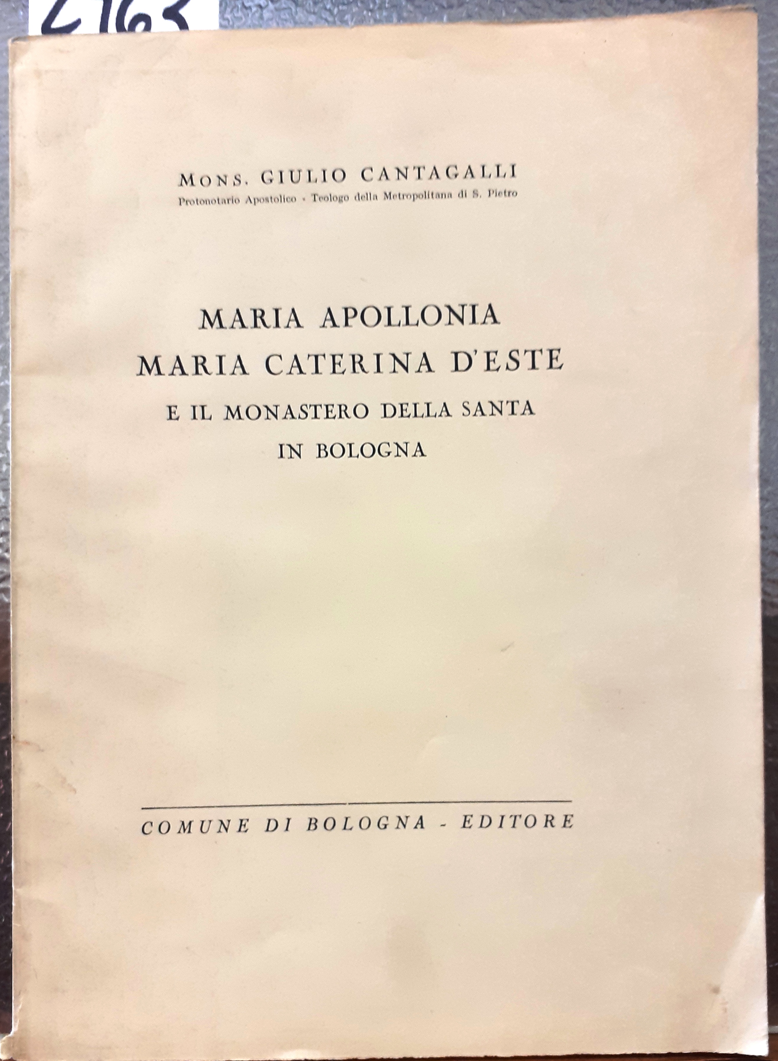 MARIA APOLLONIA, MARIA CATERIA D'ESTE E IL MONASTERO DELLA SANTA …