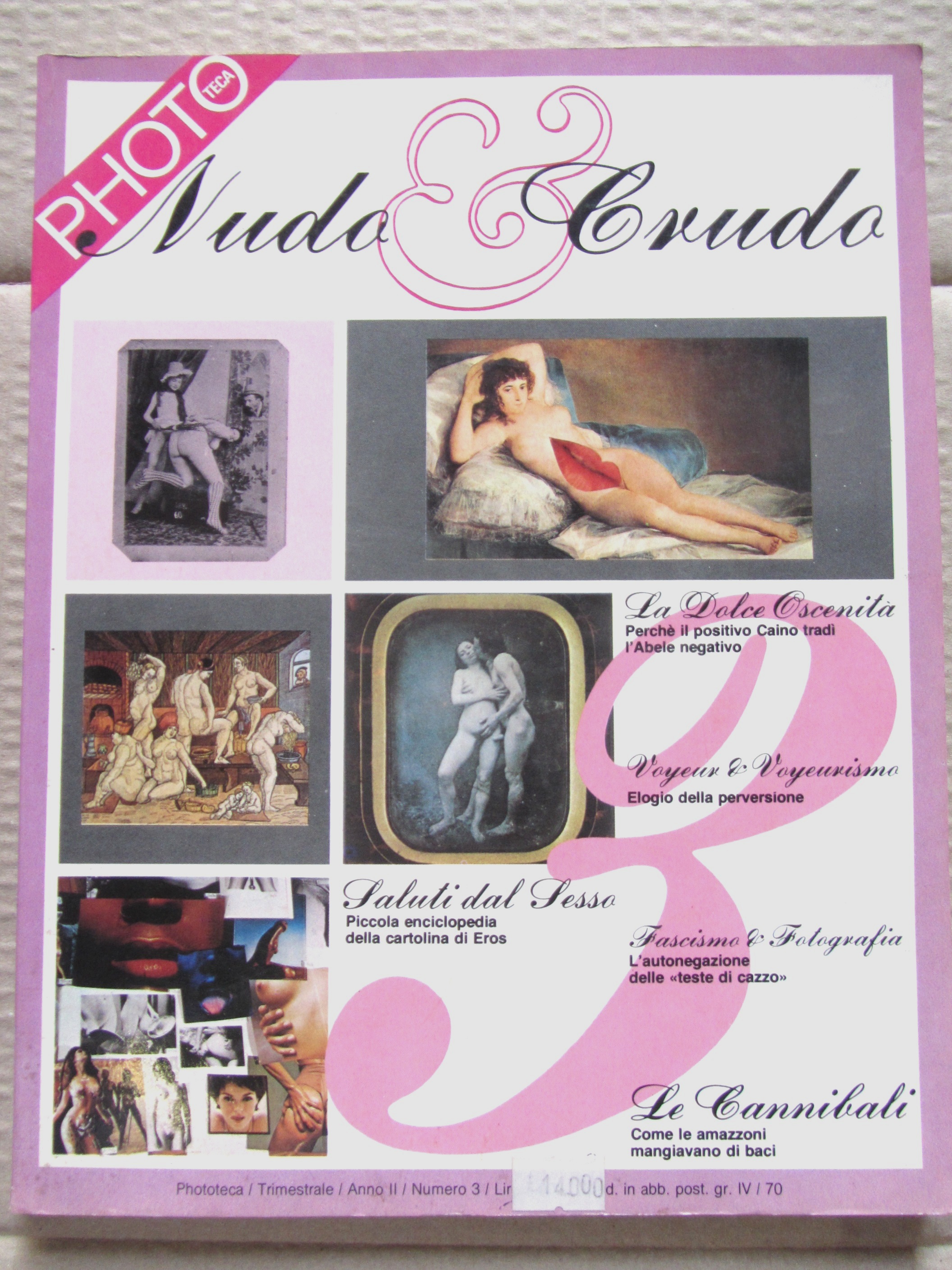 NUDO & CRUDO; COLLANA PHOTOTECA; Anno II / Numero 3.