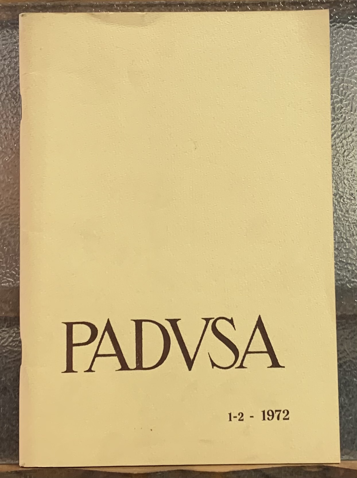 PADUSA. Anno VIII. N. 1-2.
